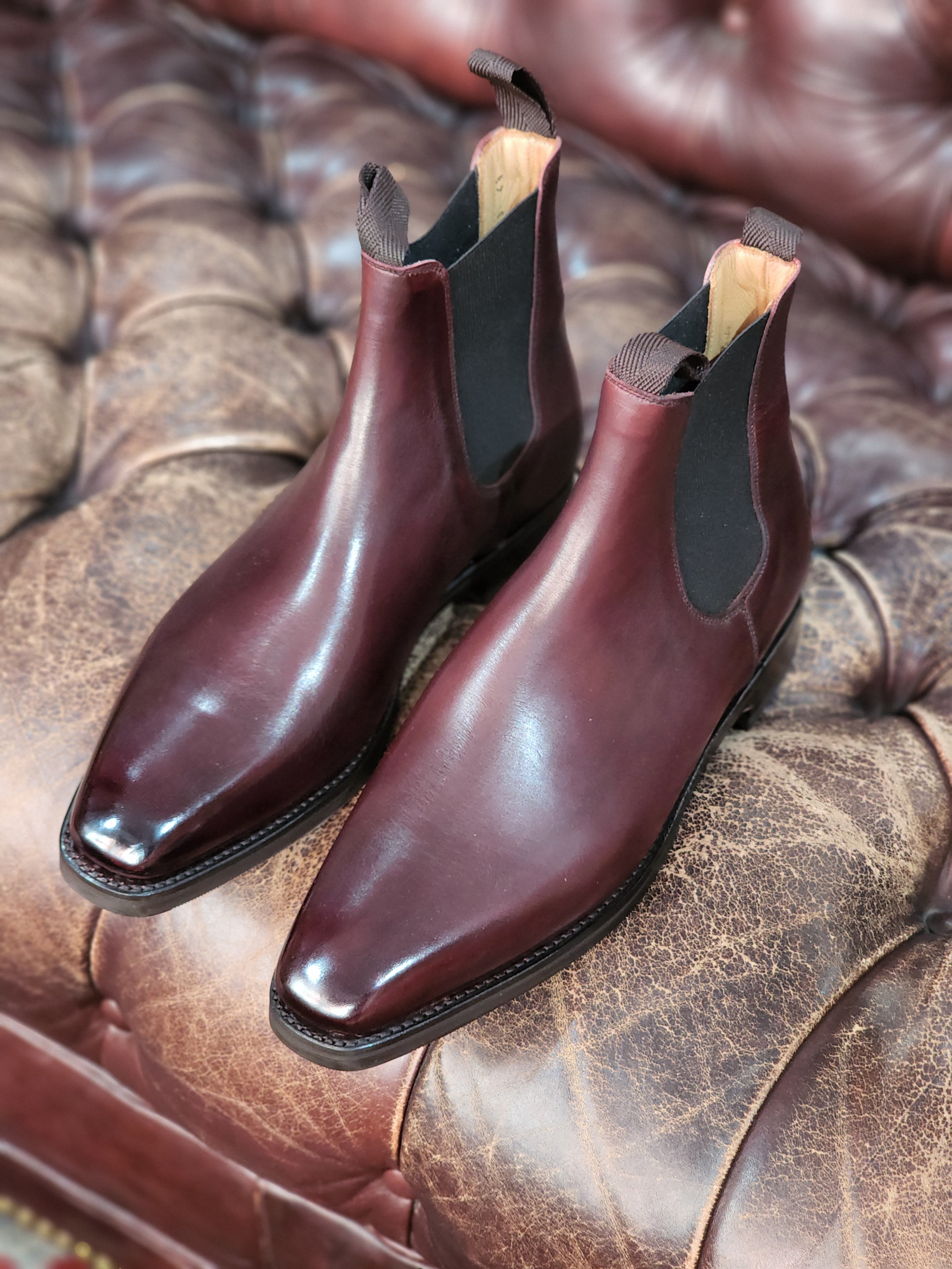 Alder Sangria Calf leather for sale