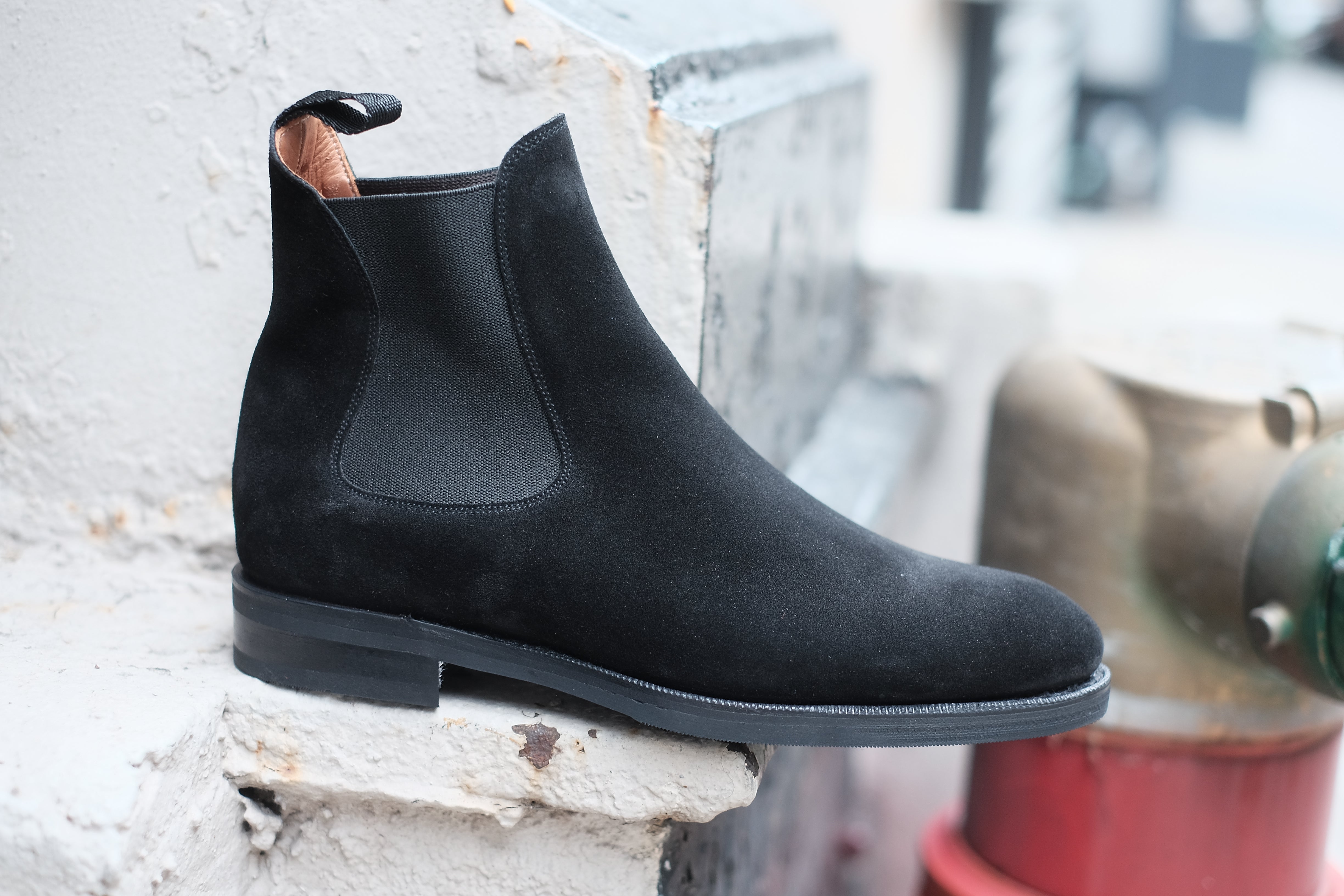 Alki MTO Black Suede NGT Last Double City Rubber Sole