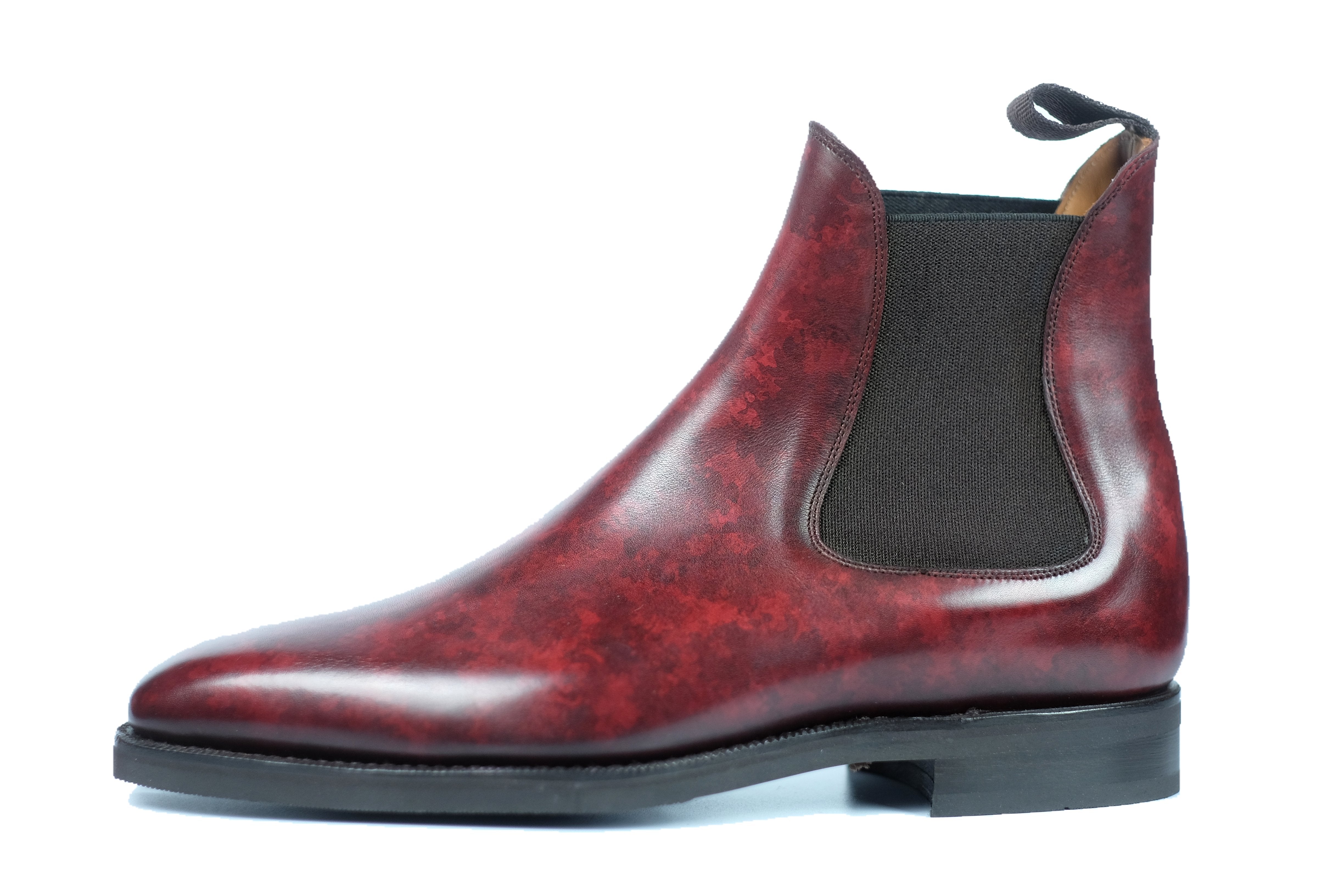 Alki MTO Burgundy Marble Patina LPB Last City Rubber Sole