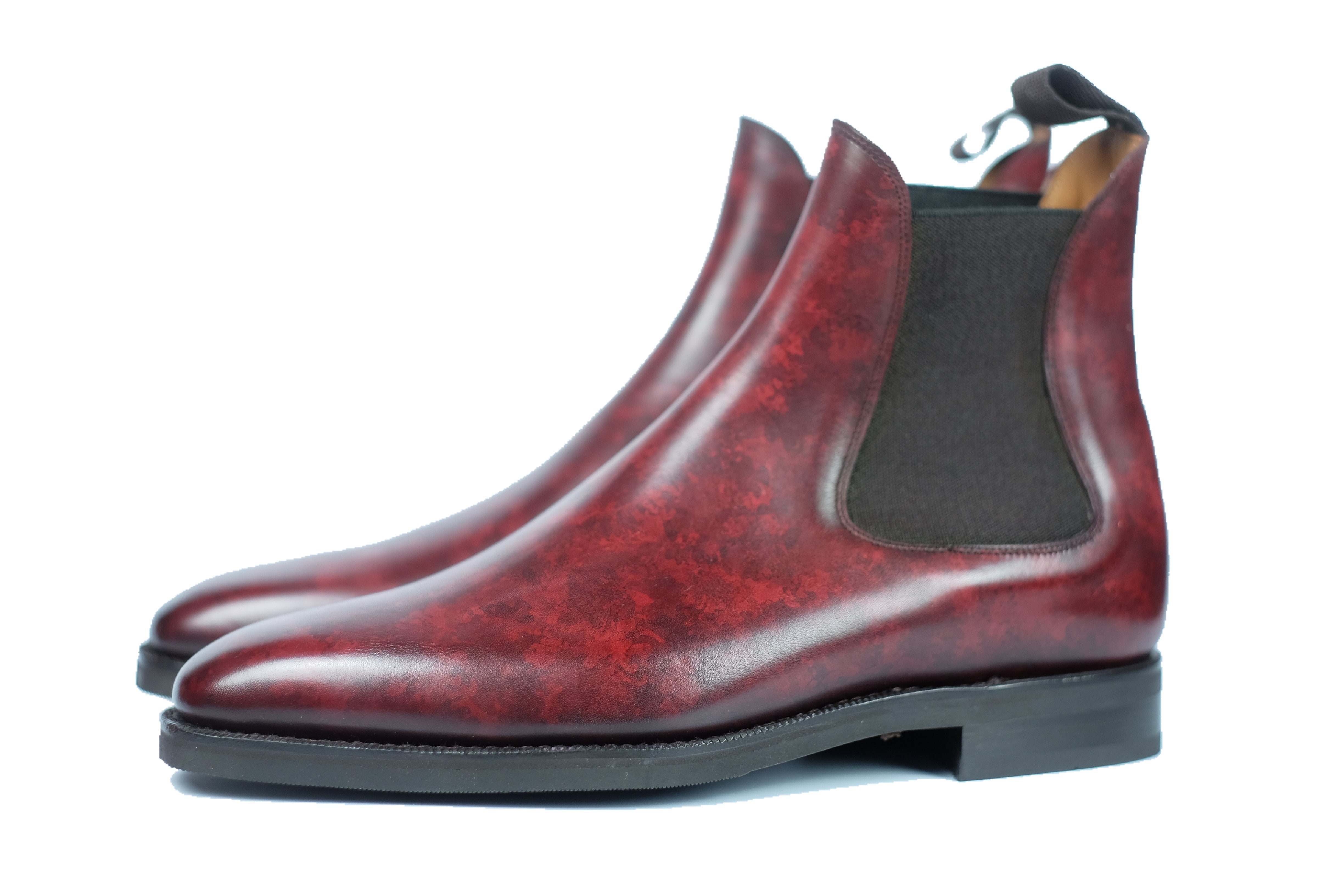 Alki MTO Burgundy Marble Patina LPB Last City Rubber Sole