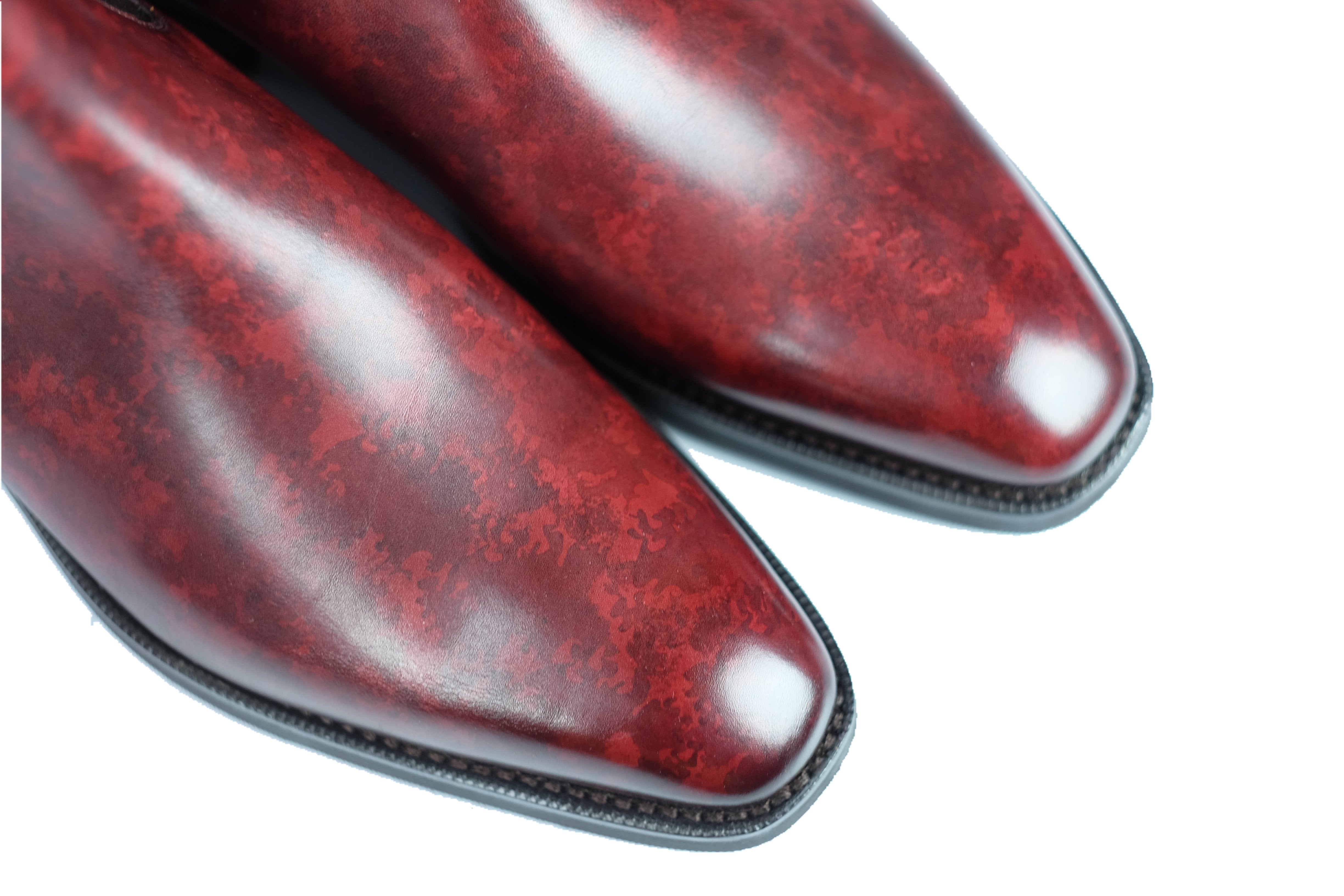 Alki MTO Burgundy Marble Patina LPB Last City Rubber Sole