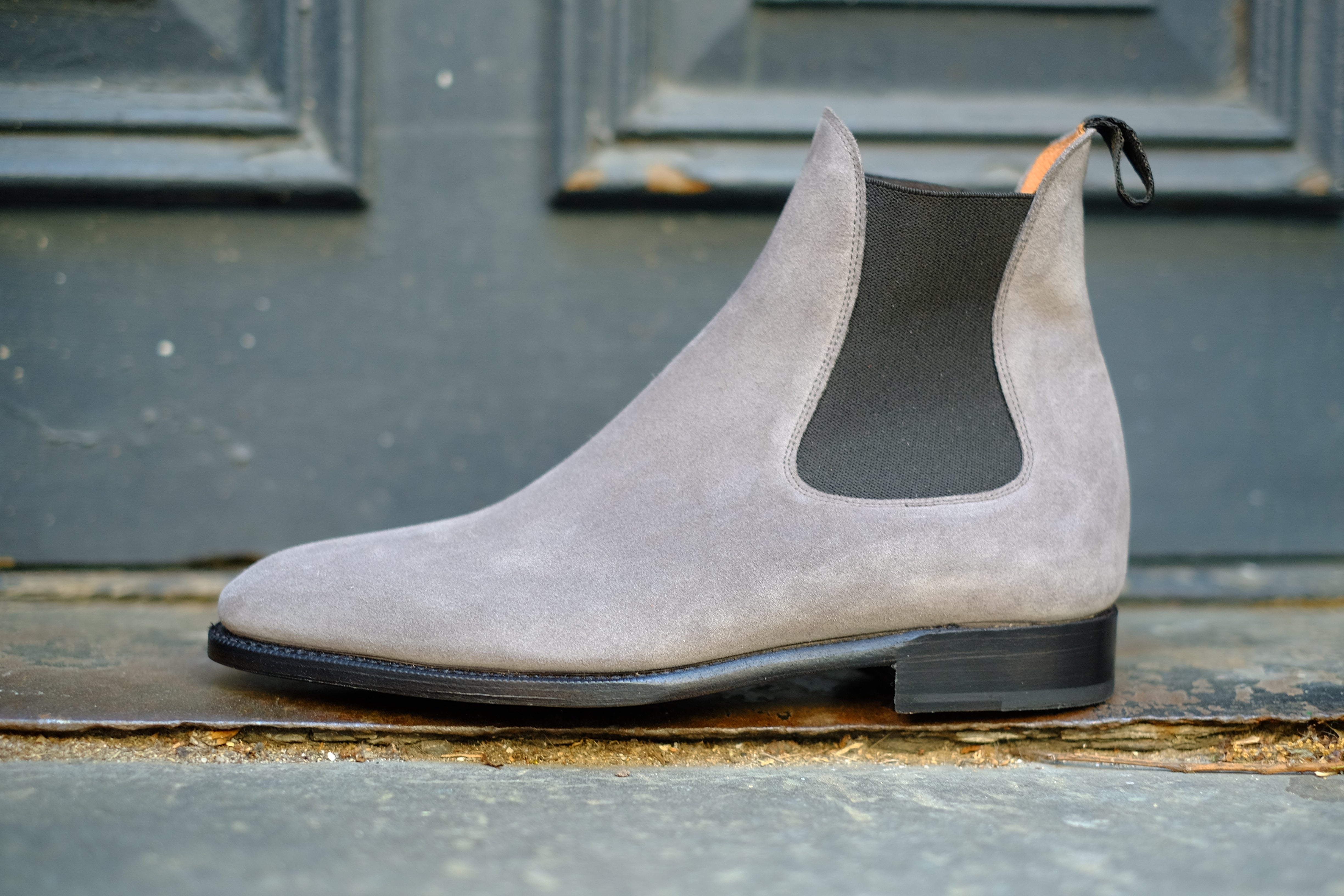 Alki MTO Light Grey Suede Black Gore MGF Last Single Leather Sole Shingle