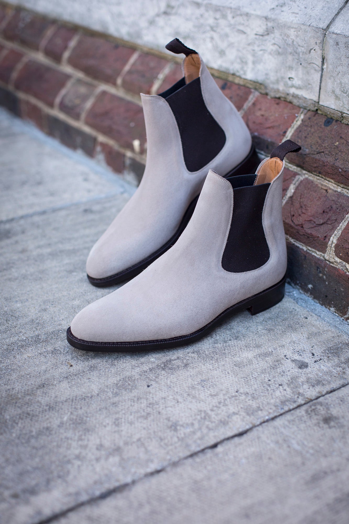 Alki MTO Oatmeal Suede Shoes | NGT Last | Double Leather Sole.