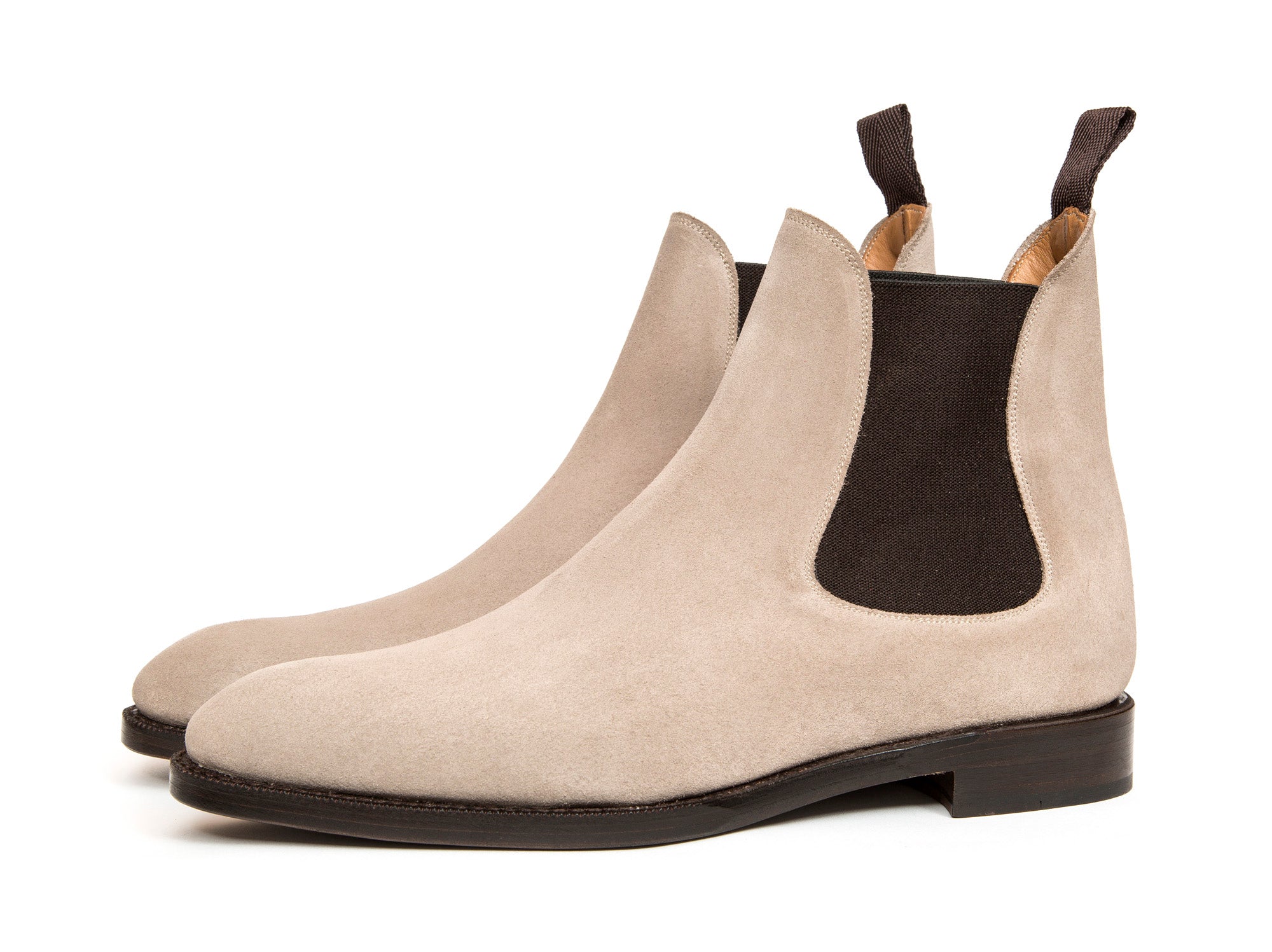 Alki MTO Oatmeal Suede Shoes | NGT Last | Double Leather Sole.