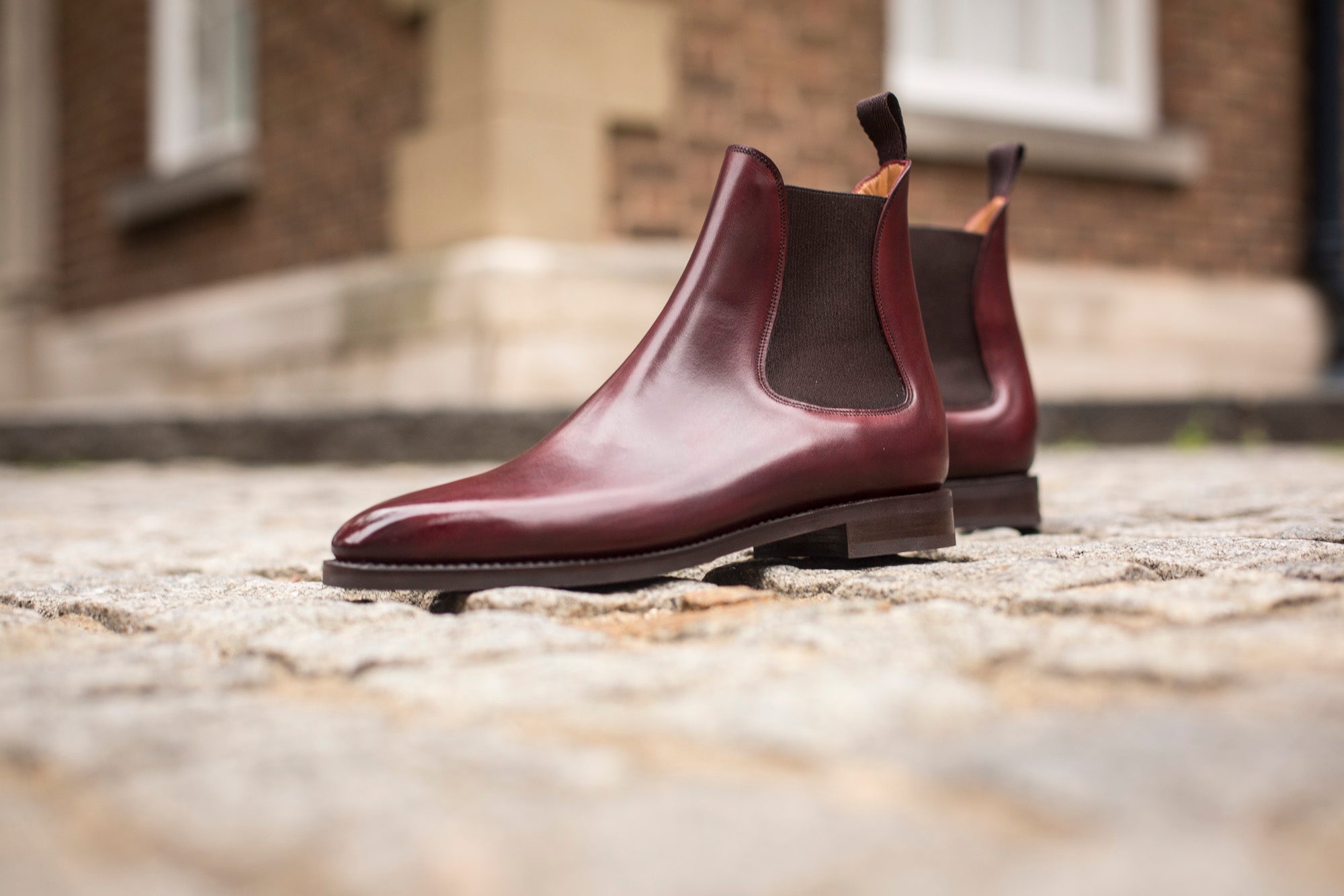 Alki MTO Shaded Merlot Calf LPB Last City Rubber Sole - Buy Now