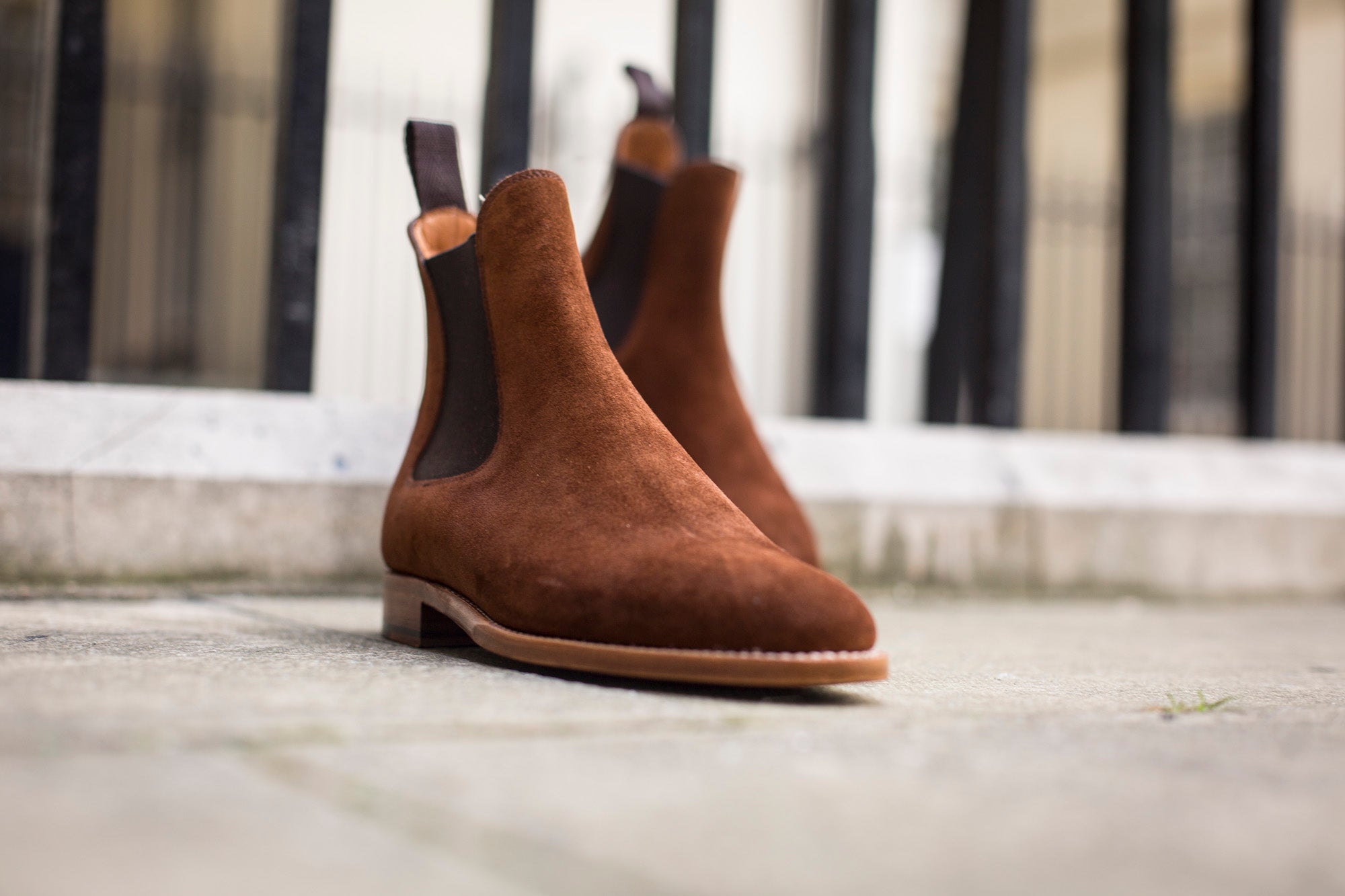 Alki MTO snuff suede TMG last natural single leather sole