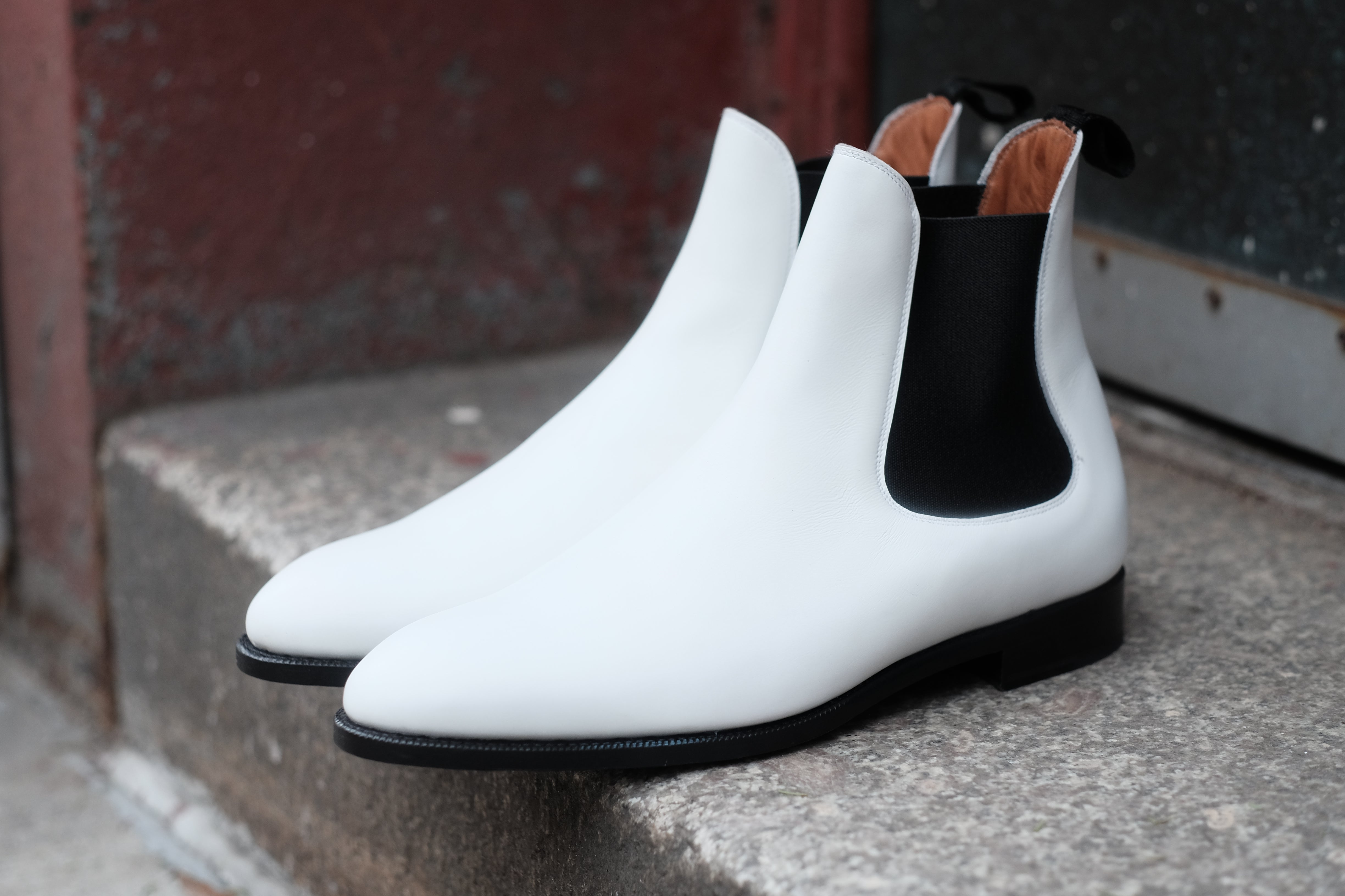 Alki MTO White Calf NGT Last Single Leather Sole - Buy Now