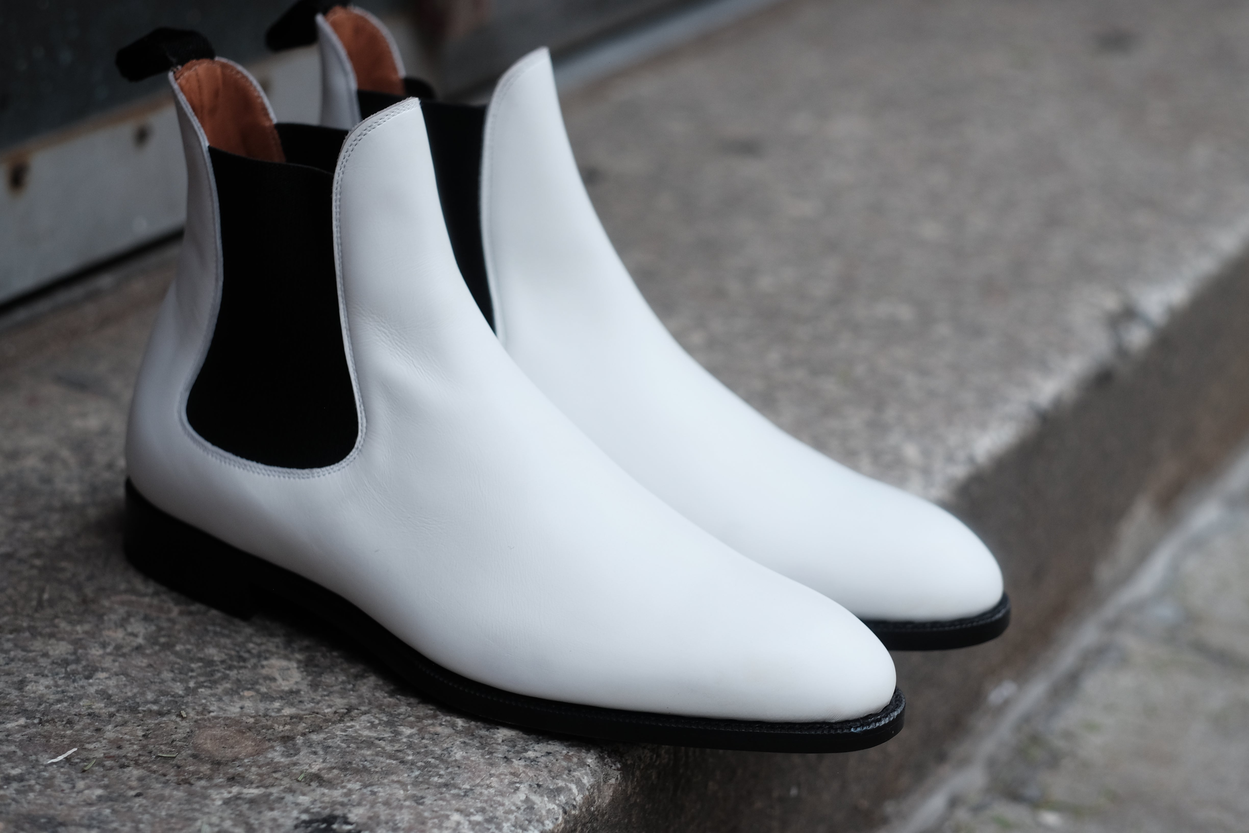 Alki MTO White Calf NGT Last Single Leather Sole - Buy Now