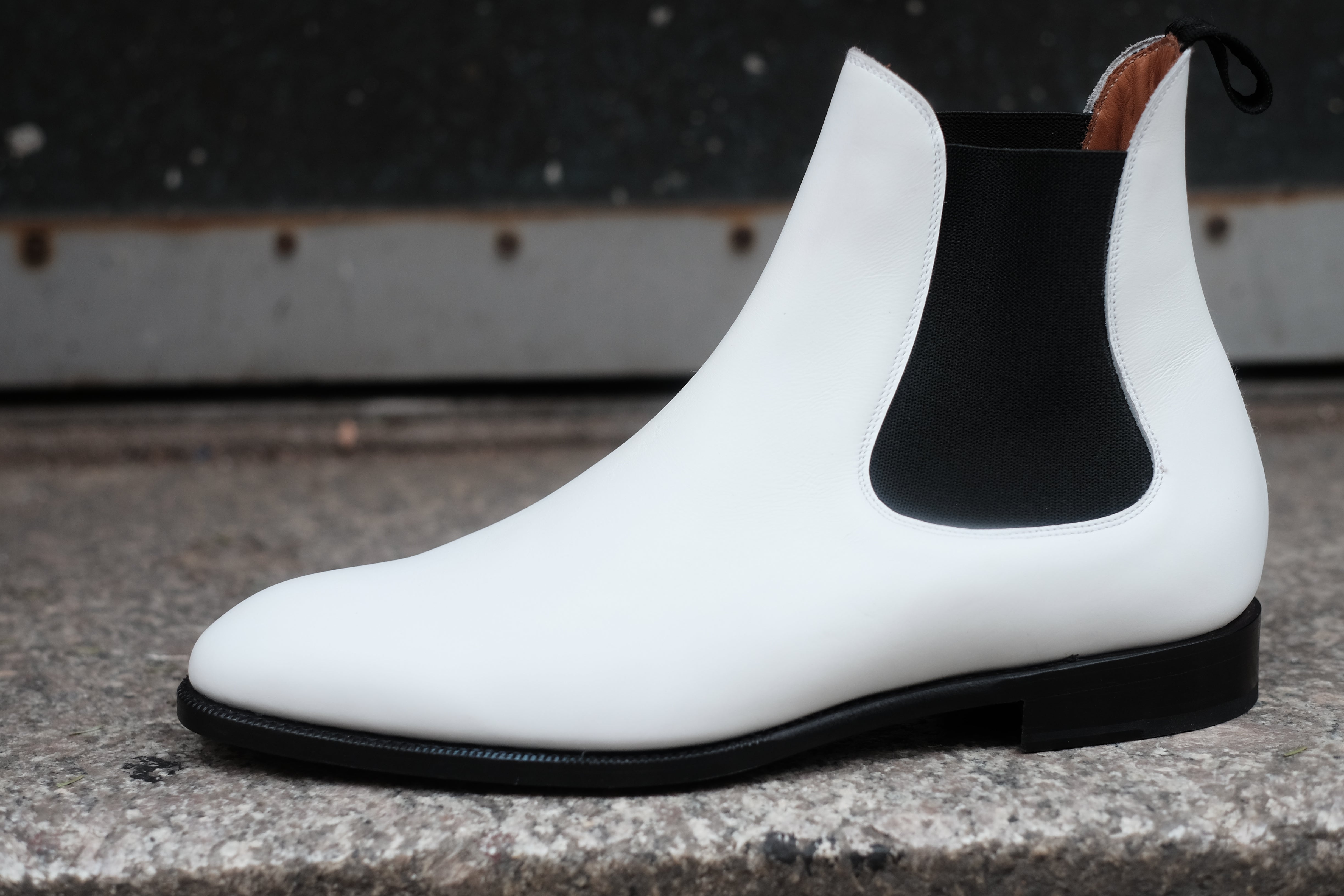 Alki MTO White Calf NGT Last Single Leather Sole - Buy Now