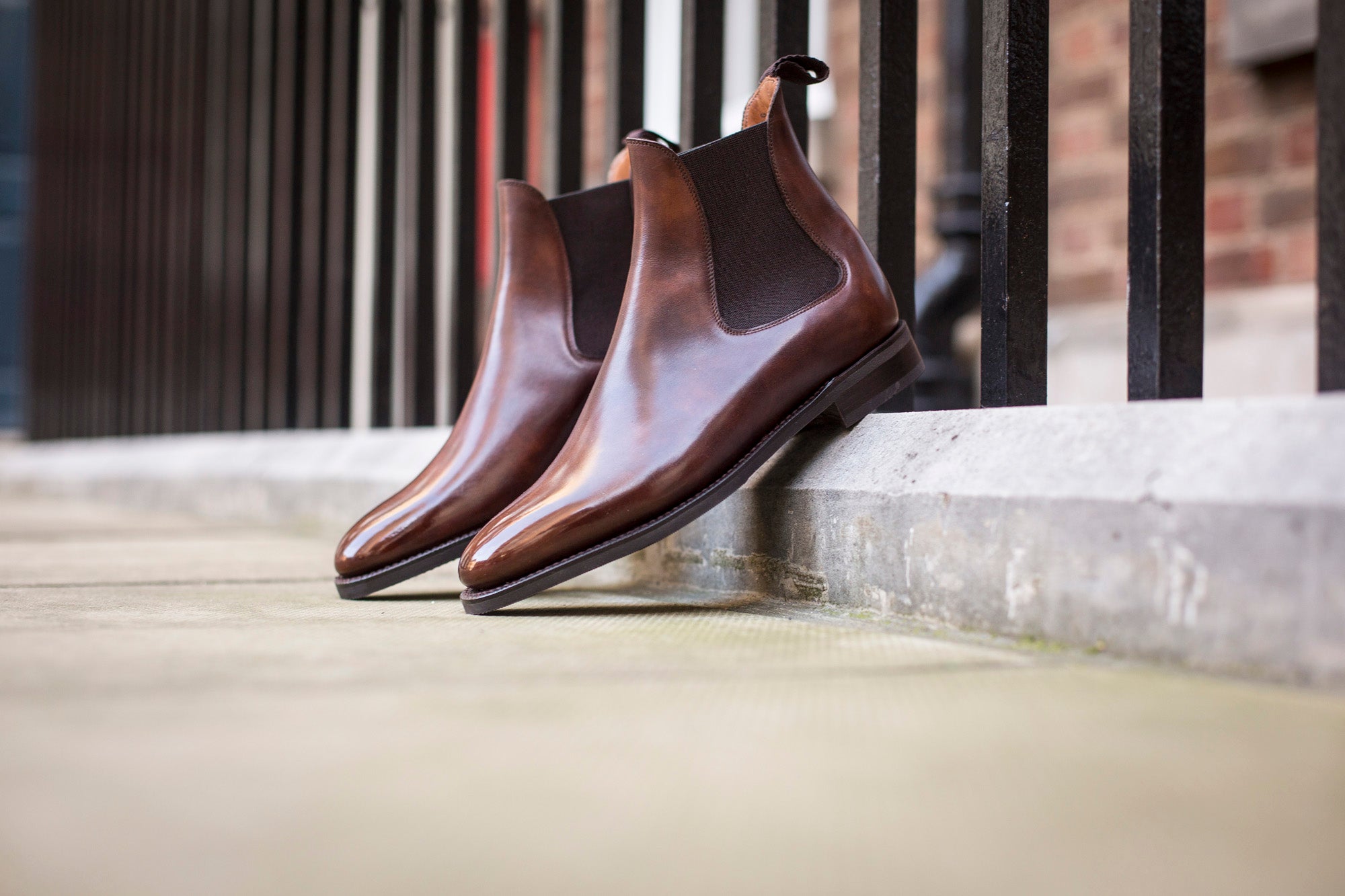 Alki Walnut Museum Calf MTO with TMG Last and City Rubber Sole - Fine Crafted Footwear