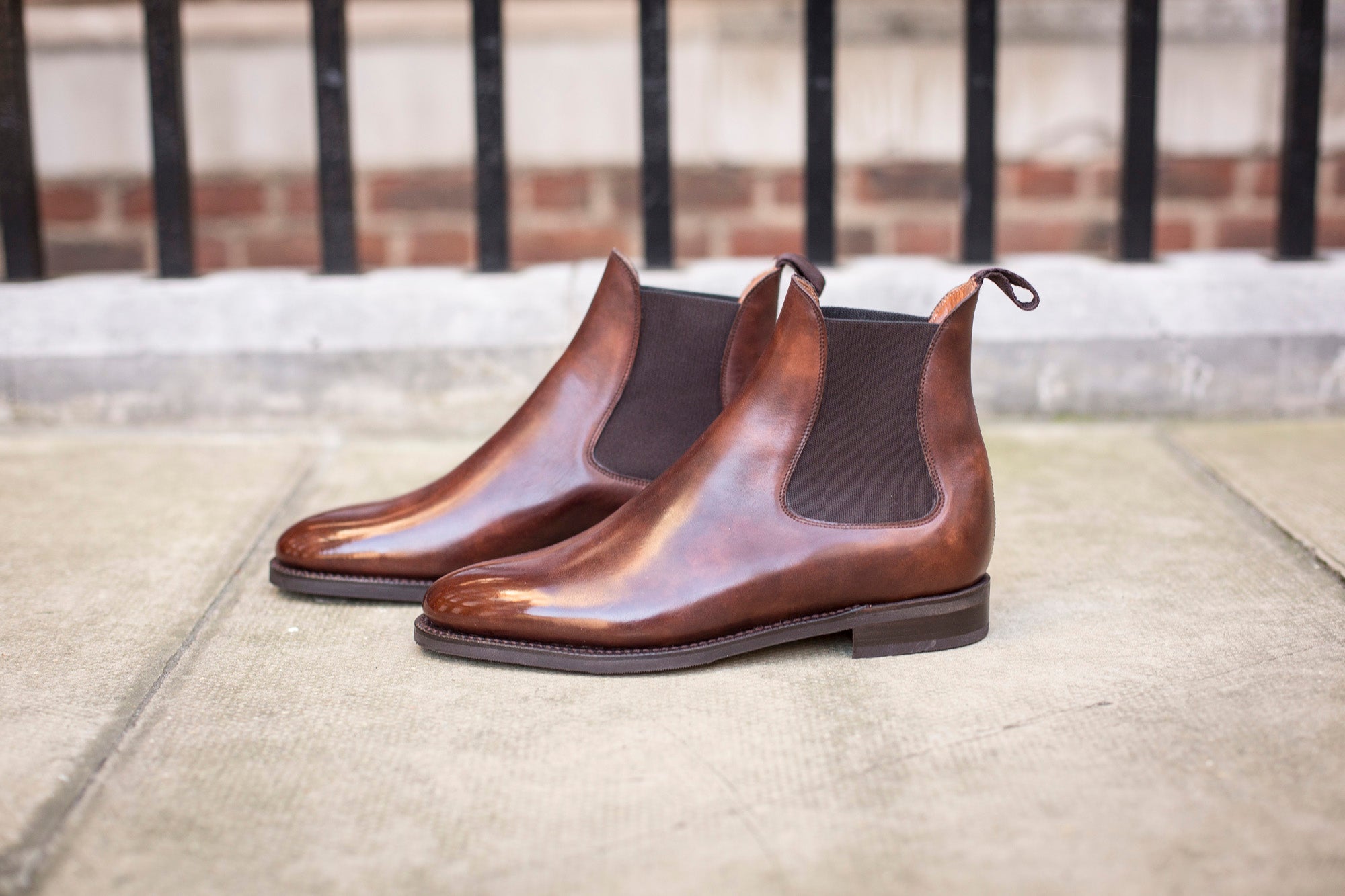 Alki Walnut Museum Calf MTO with TMG Last and City Rubber Sole - Fine Crafted Footwear