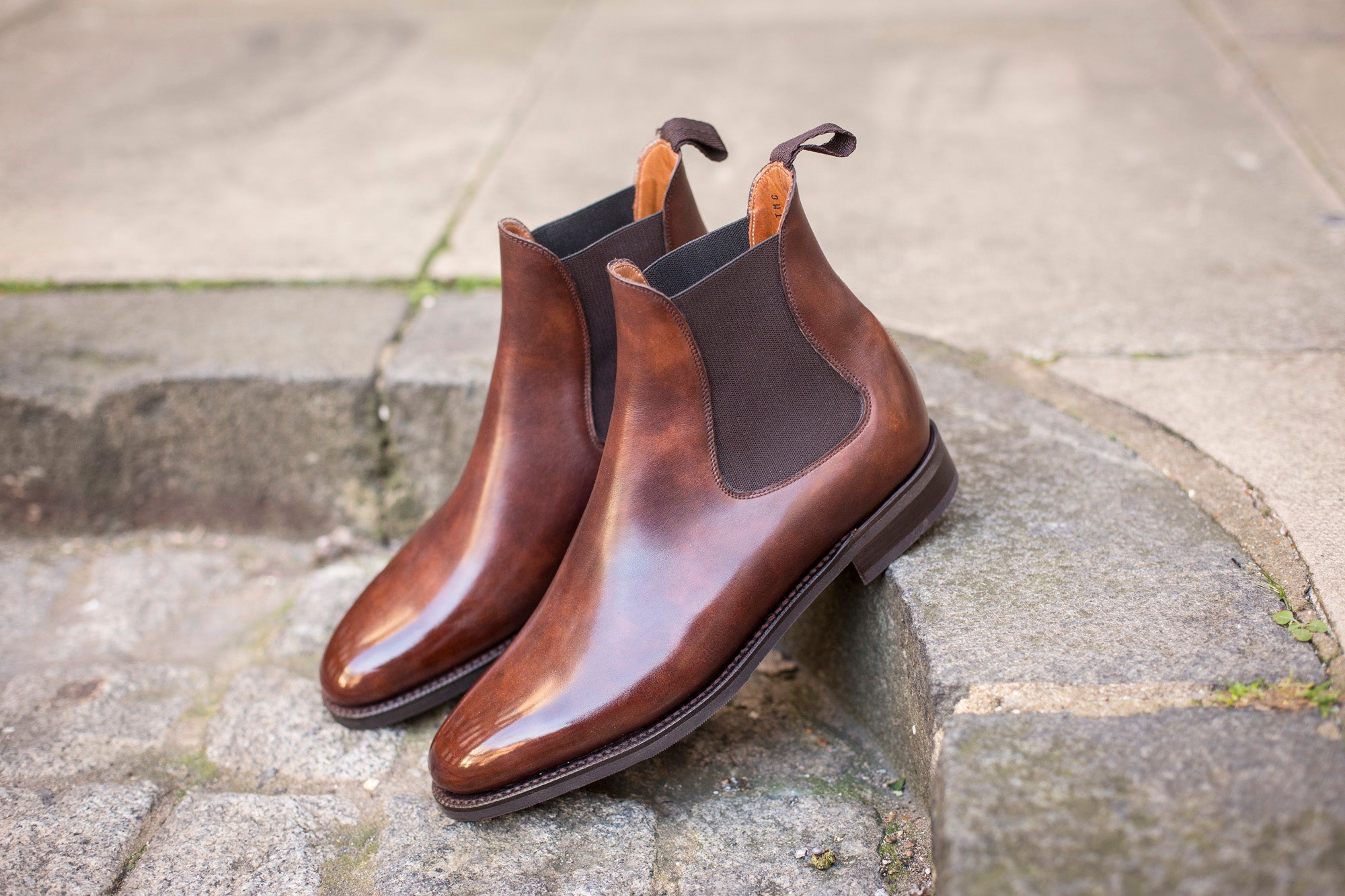 Alki Walnut Museum Calf MTO with TMG Last and City Rubber Sole - Fine Crafted Footwear