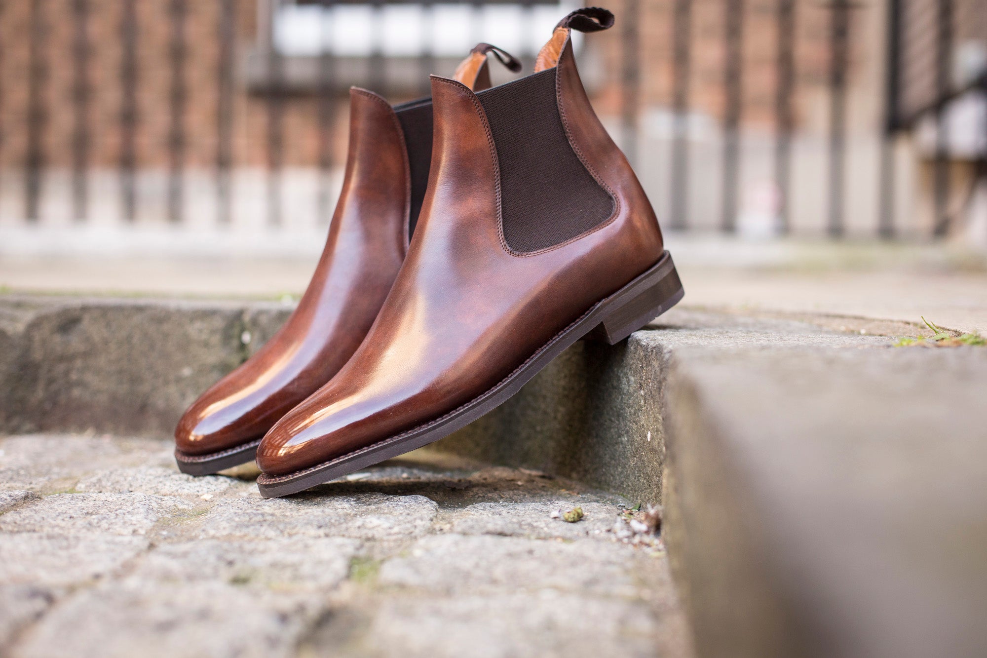 Alki Walnut Museum Calf MTO with TMG Last and City Rubber Sole - Fine Crafted Footwear