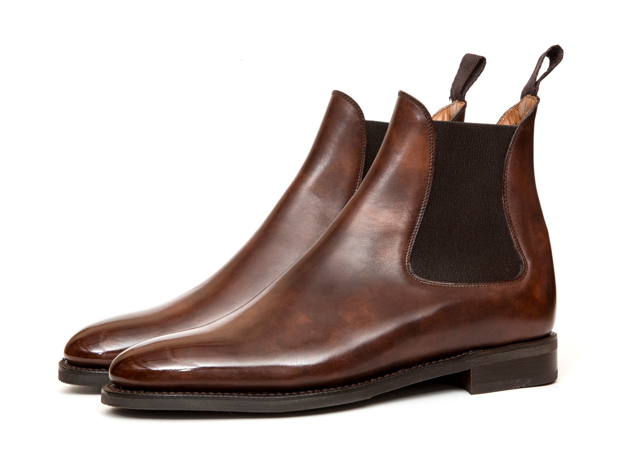 Alki Walnut Museum Calf MTO with TMG Last and City Rubber Sole - Fine Crafted Footwear