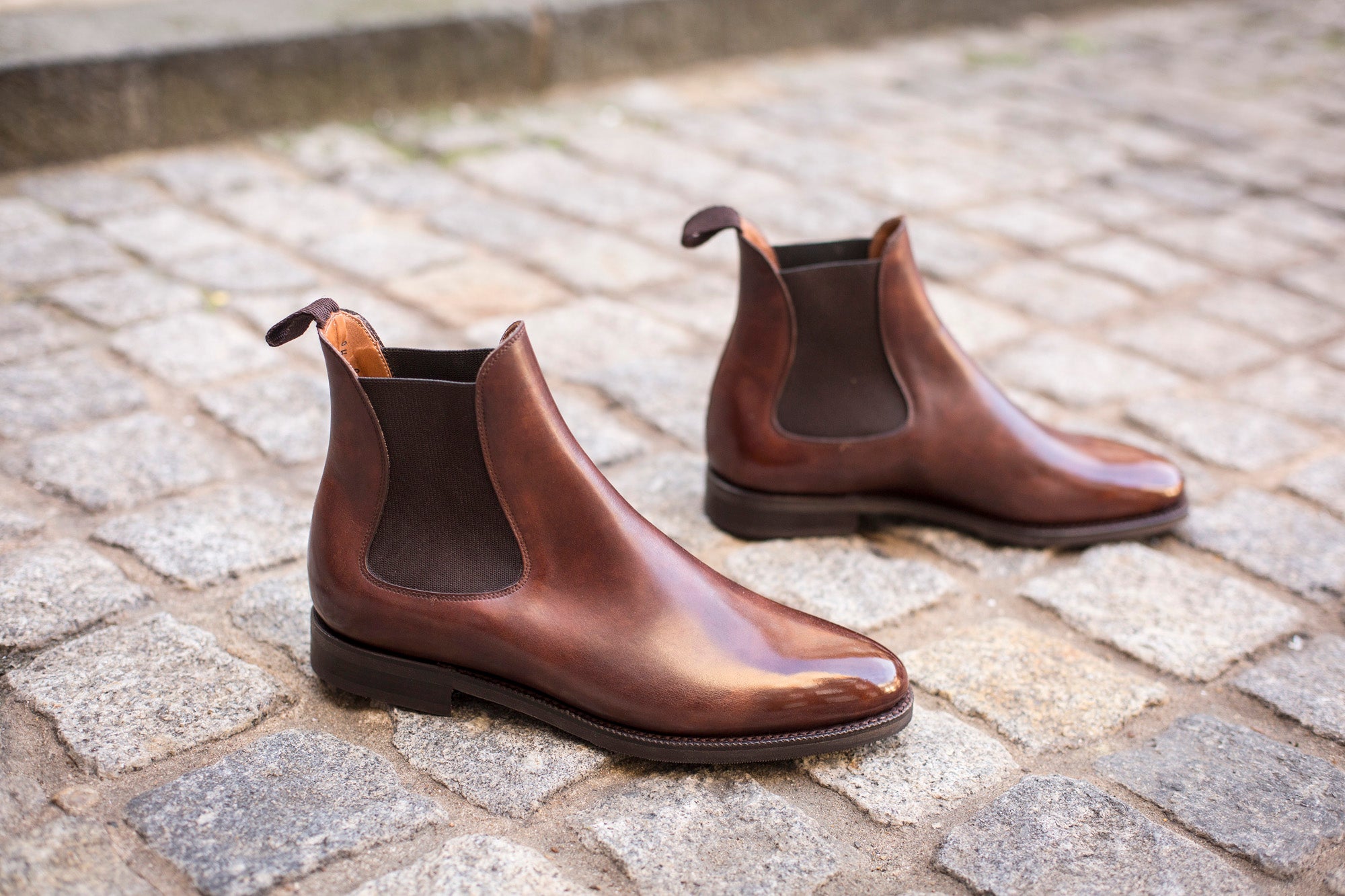 Alki Walnut Museum Calf MTO with TMG Last and City Rubber Sole - Fine Crafted Footwear