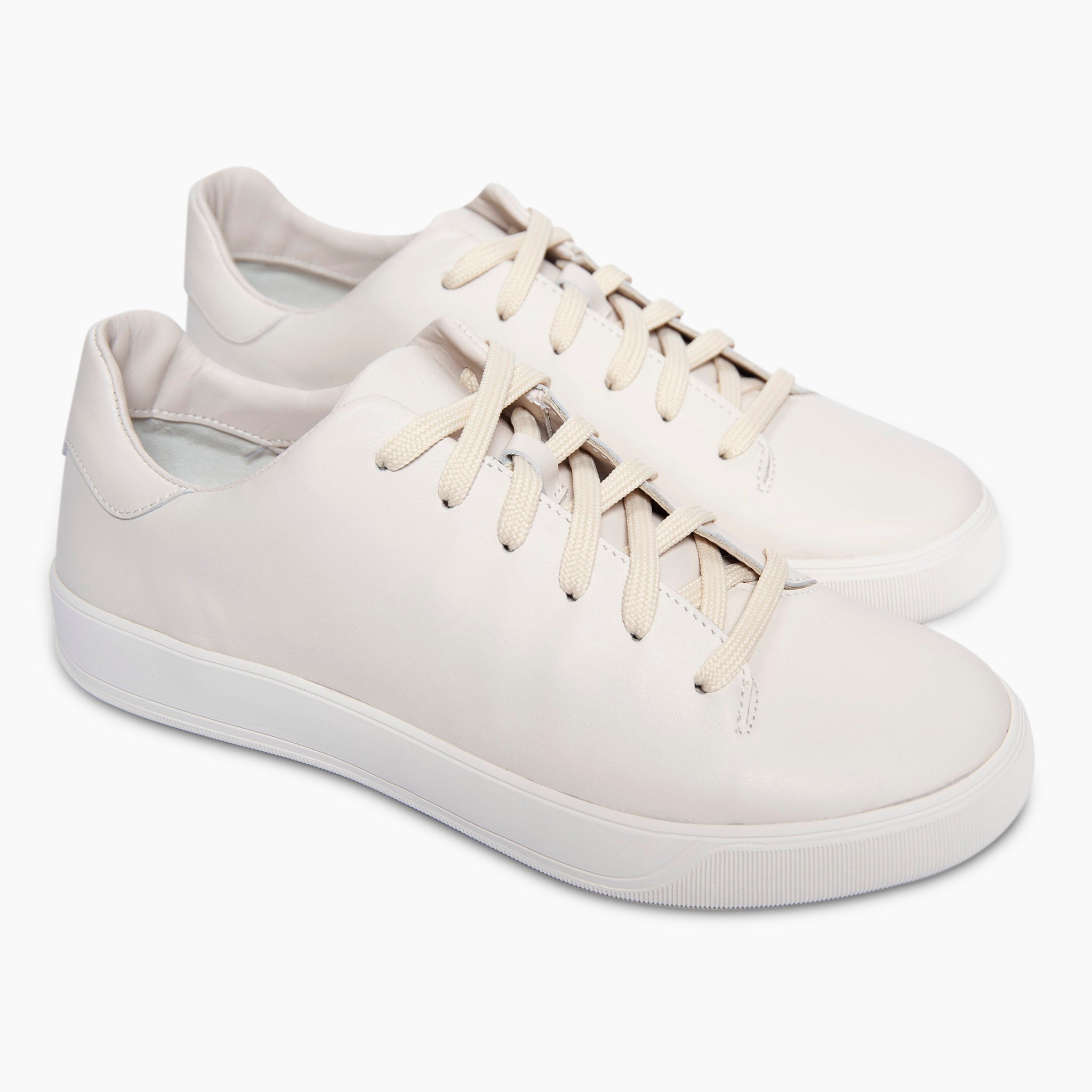 Amir white soft nappa matt leather sneaker