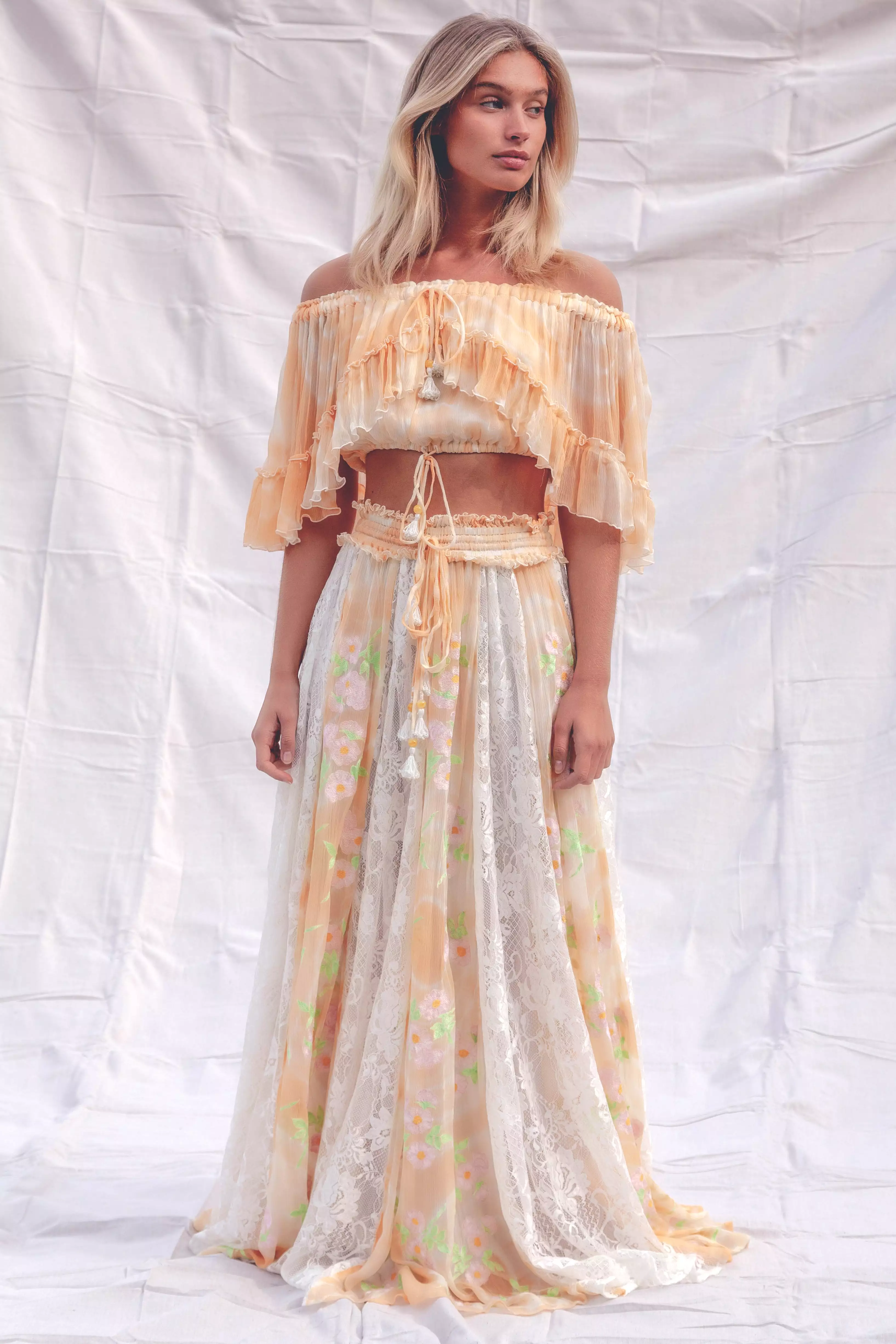 Apricot Love Street Set - Top & Skirt