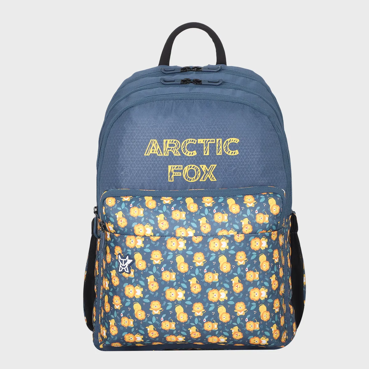 Arctic Fox Lion Cub Denim School Backpack - Boys Girls