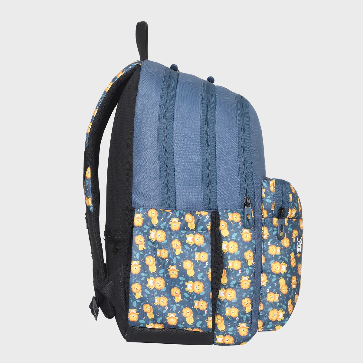 Arctic Fox Lion Cub Denim School Backpack - Boys Girls