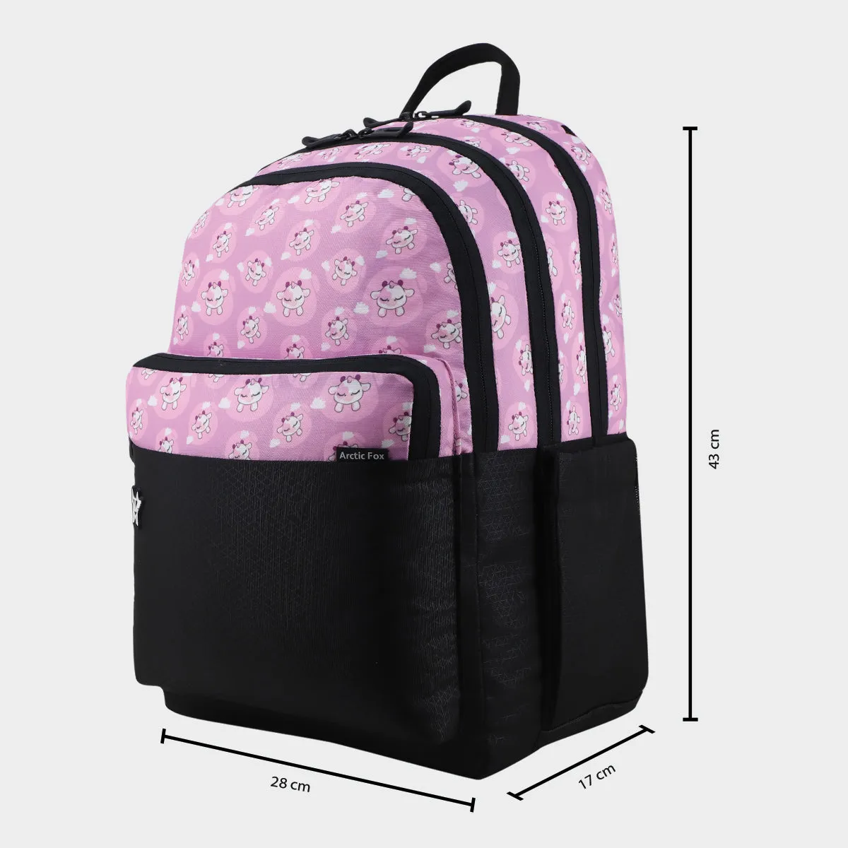 Arctic Fox Pink School Backpack for Boys and Girls