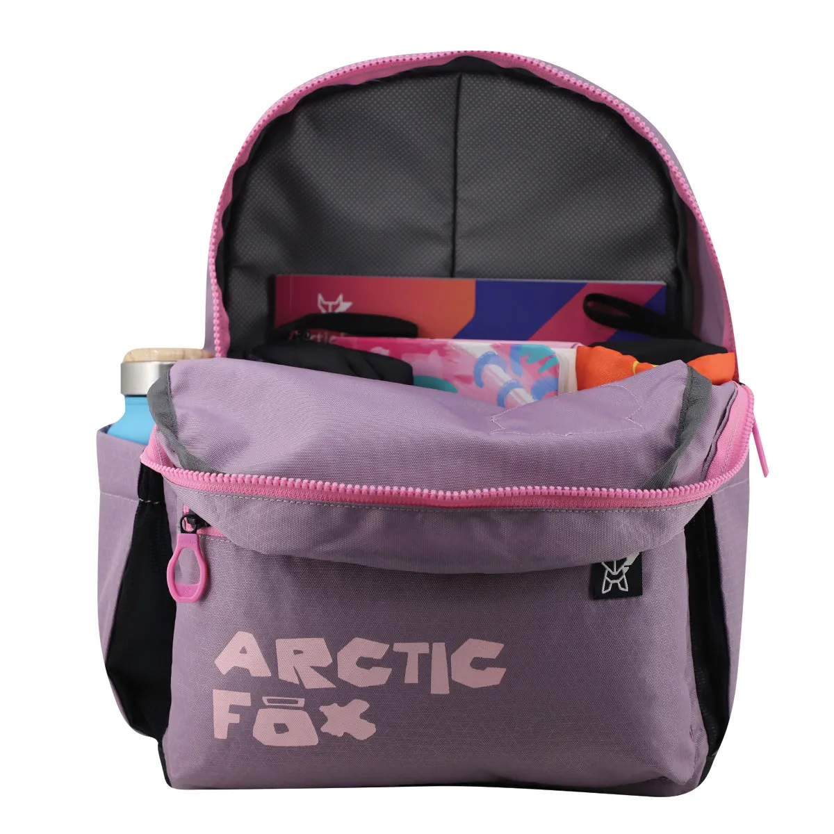 Arctic Fox Puff Backpack for Boys and Girls - Sea Fog Design