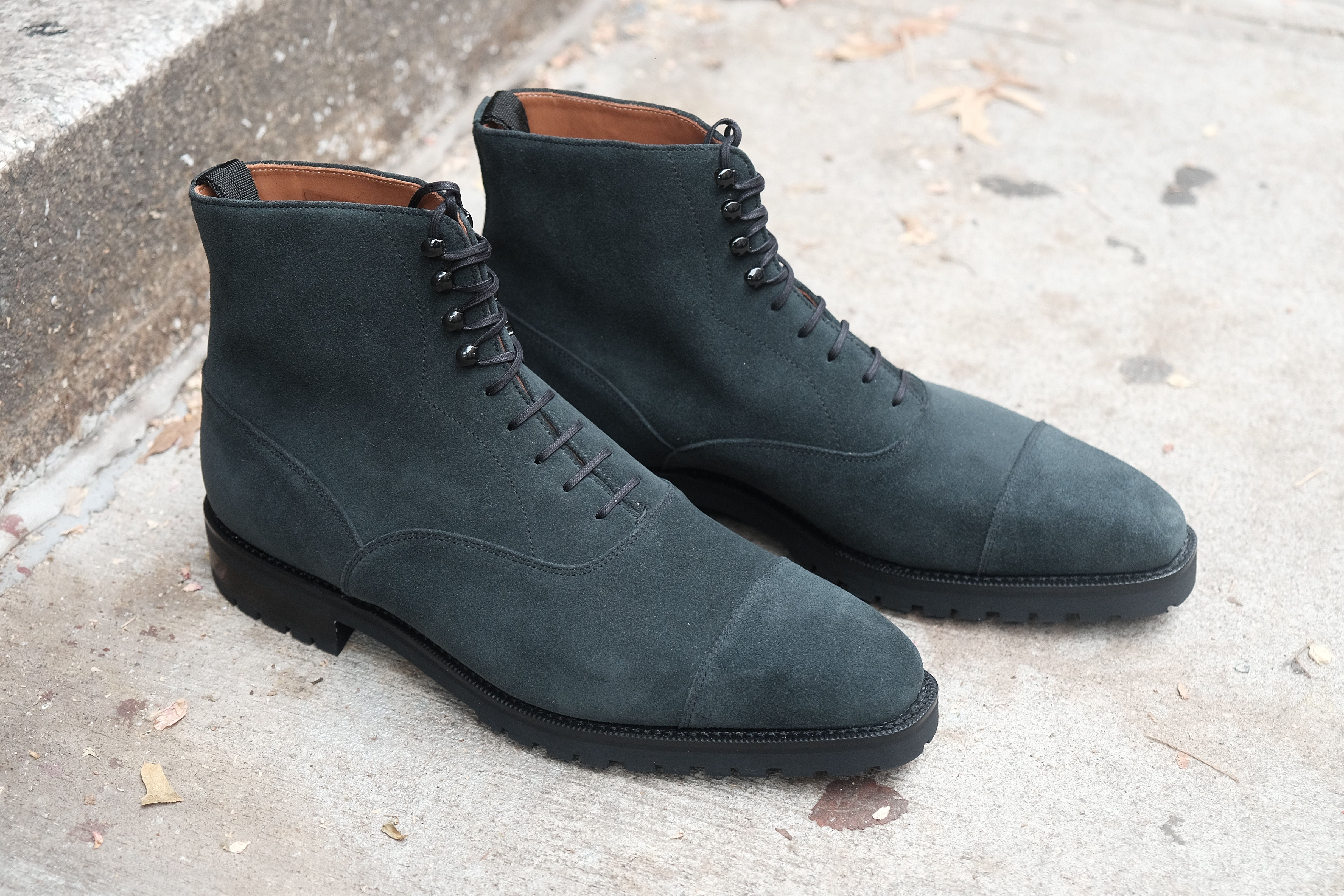 Ashworth MTO Charcoal Suede MGF Last Double Commando Sole