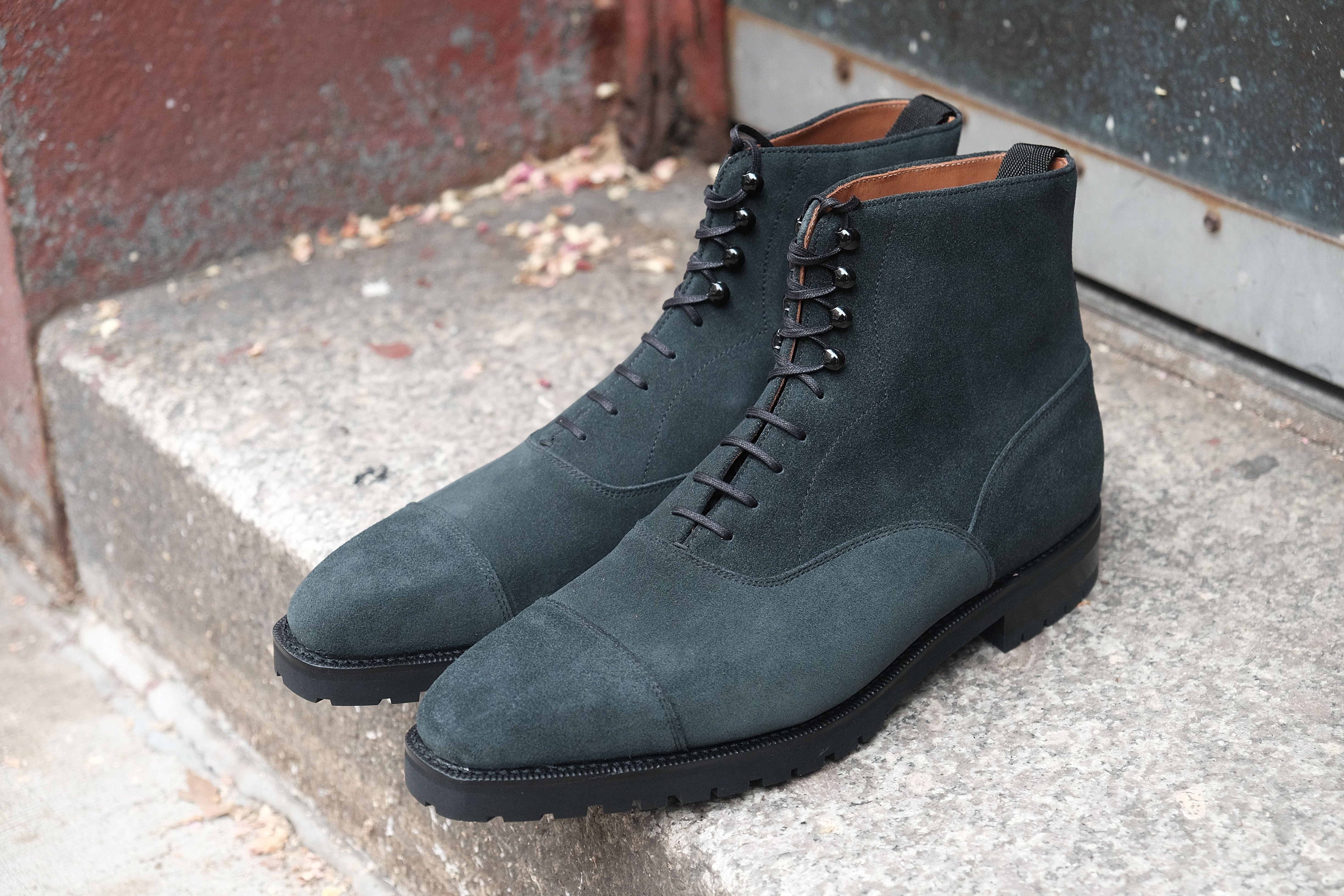 Ashworth MTO Charcoal Suede MGF Last Double Commando Sole