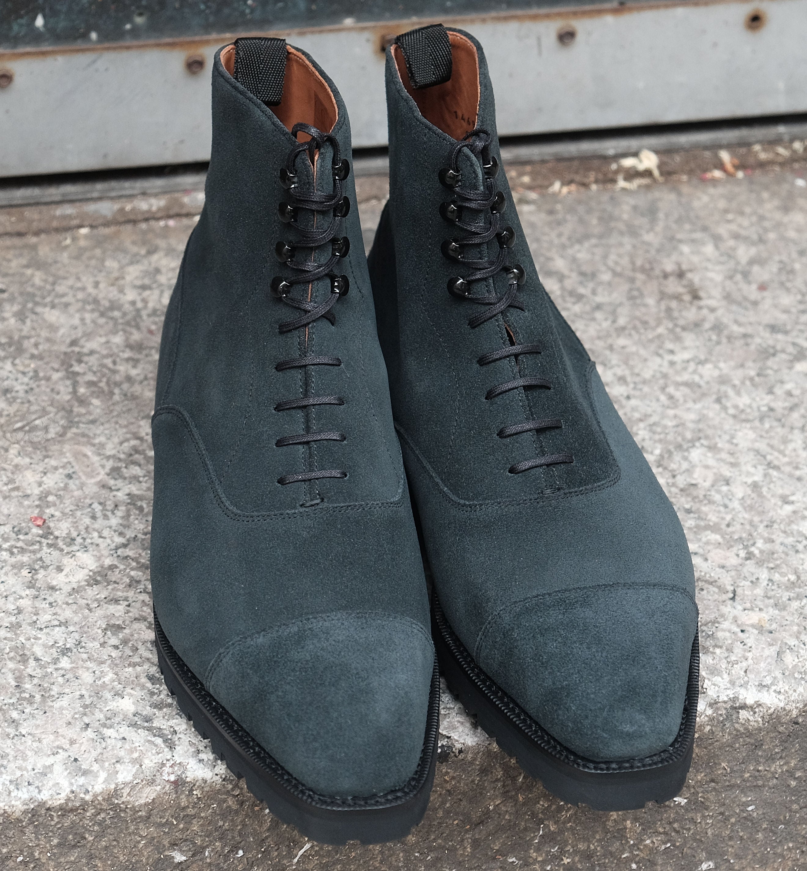 Ashworth MTO Charcoal Suede MGF Last Double Commando Sole