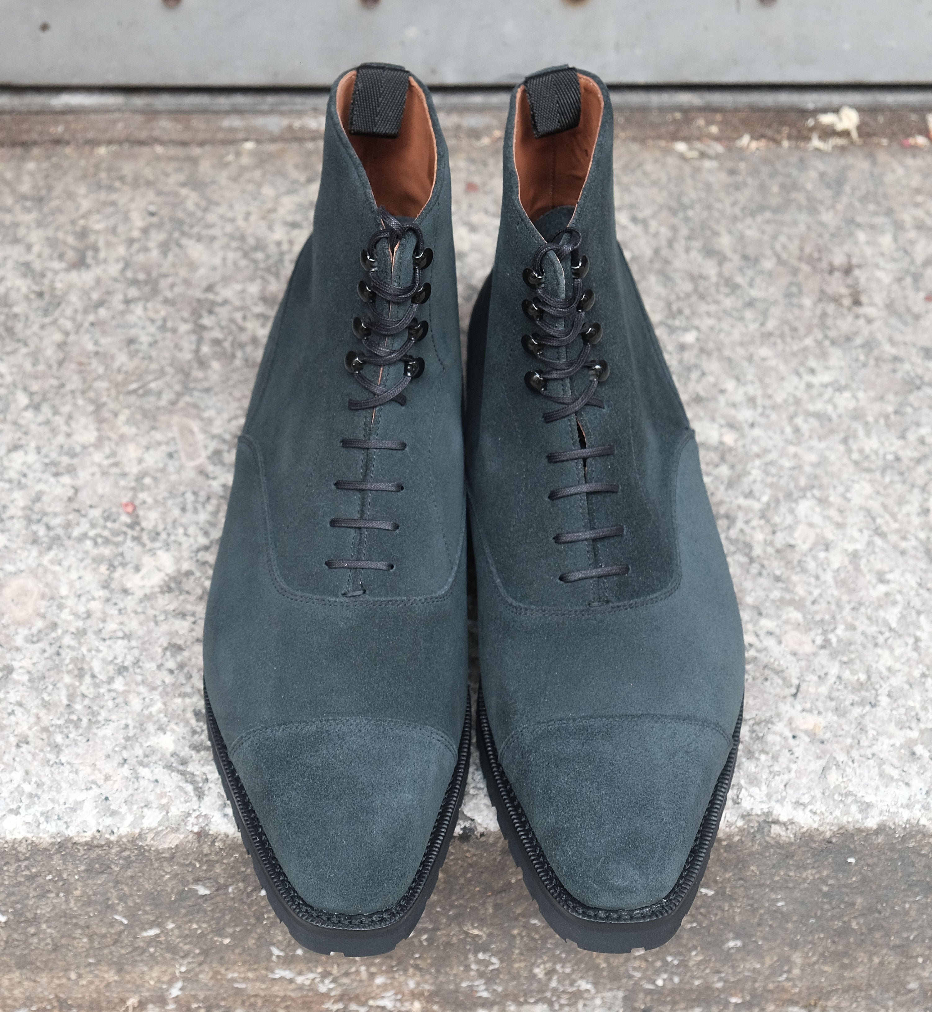 Ashworth MTO Charcoal Suede MGF Last Double Commando Sole