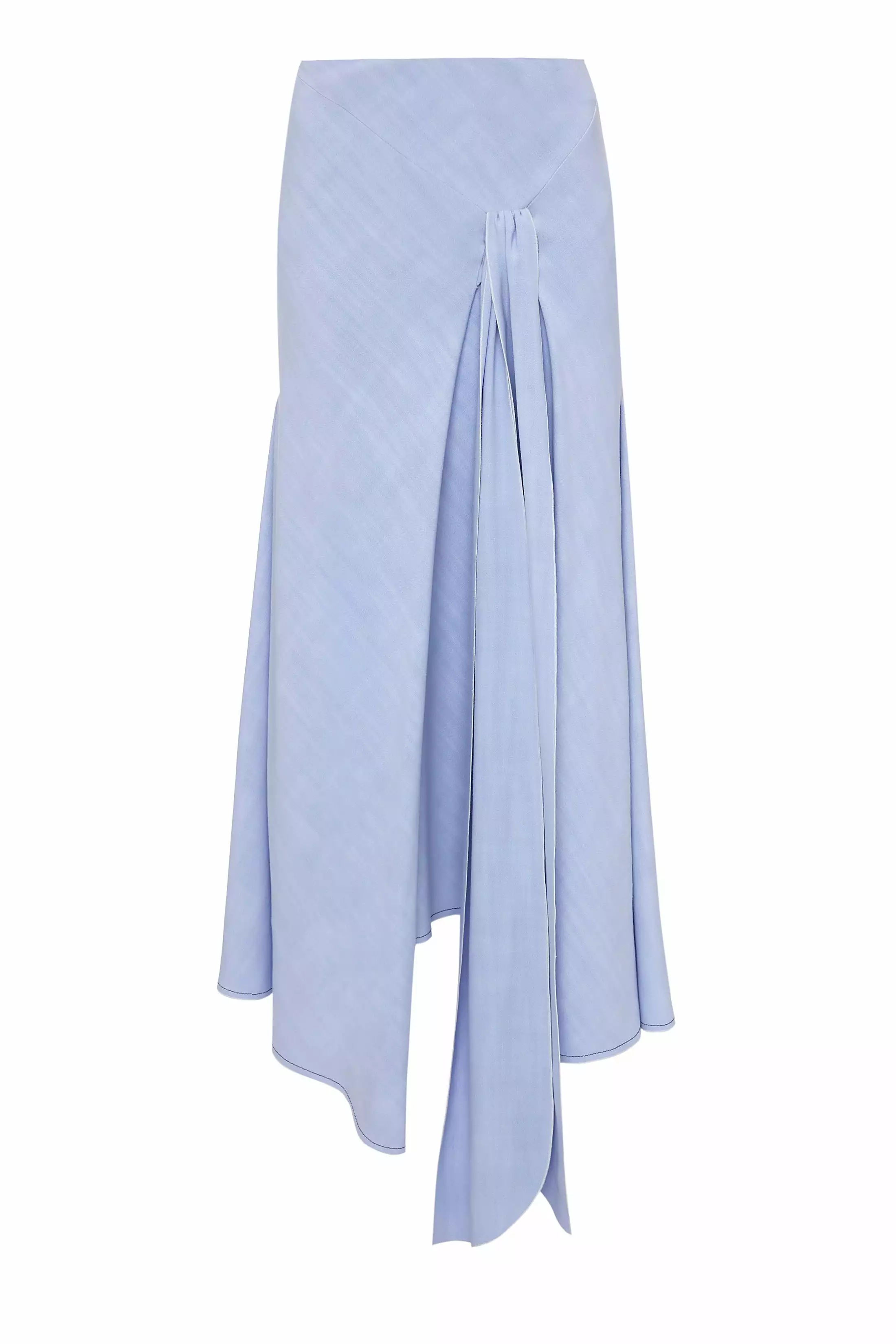 Asymmetric Frost Tie Skirt