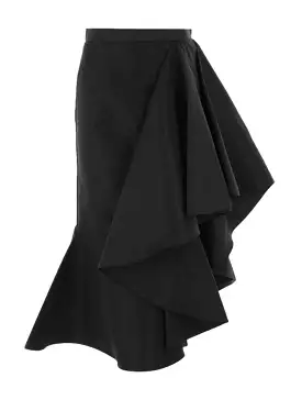 Asymmetric Skirt in Polyfaille - Shop Now