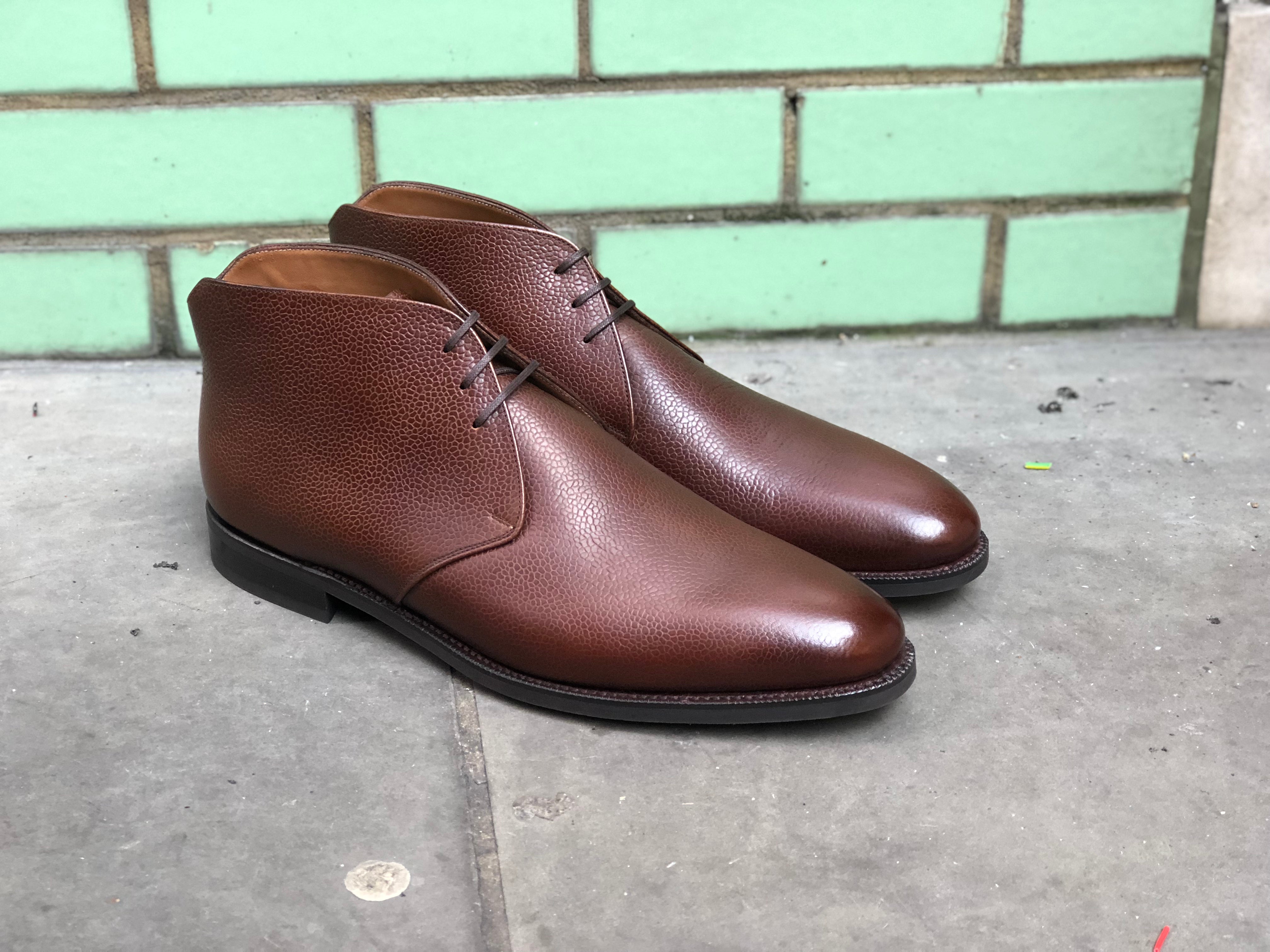 Ballard MTO Brown Country Calf TMG Last City Rubber Sole Shoes