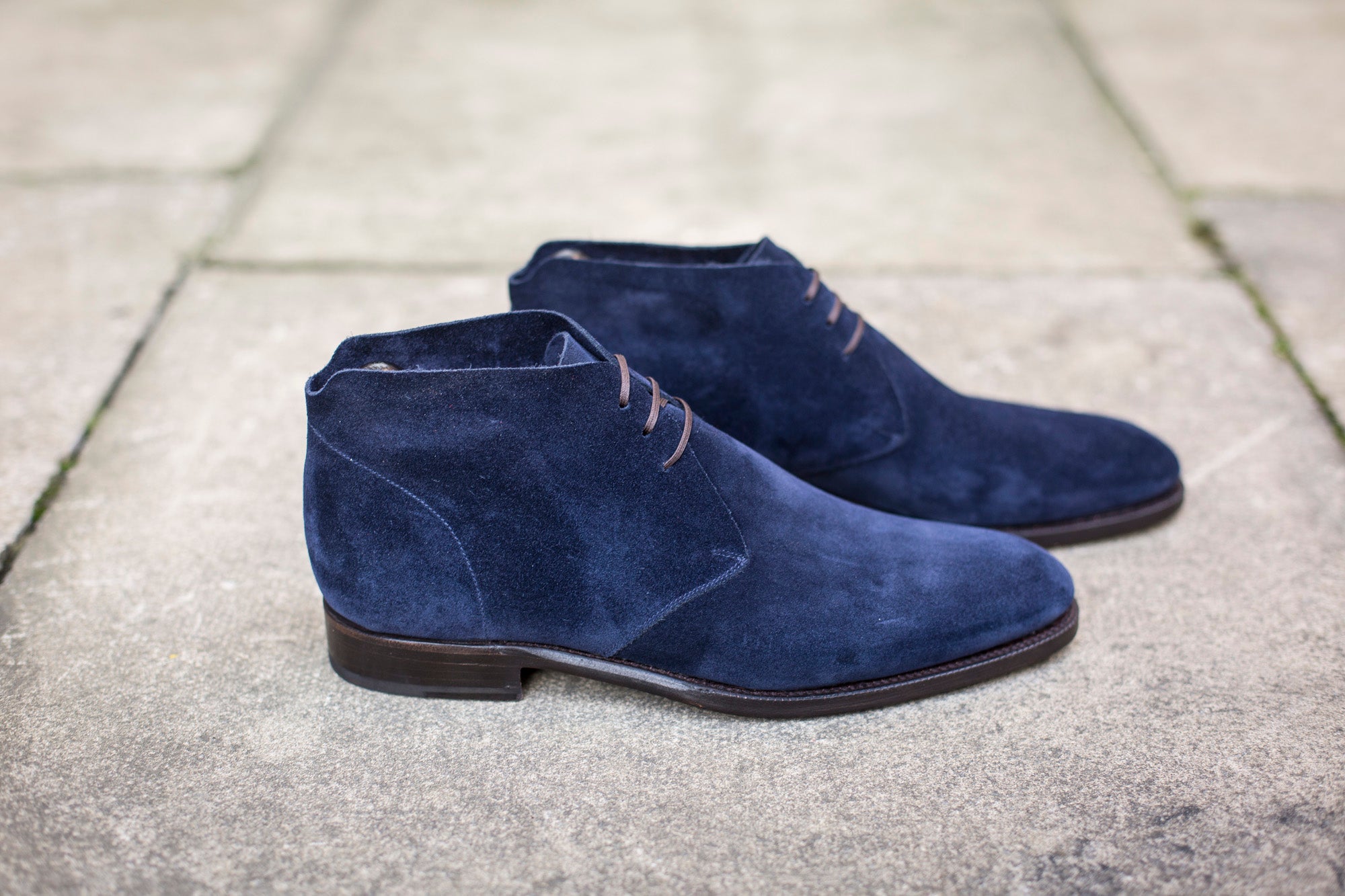 Ballard MTO Dark Blue Suede, NGT Last, Single Leather Sole