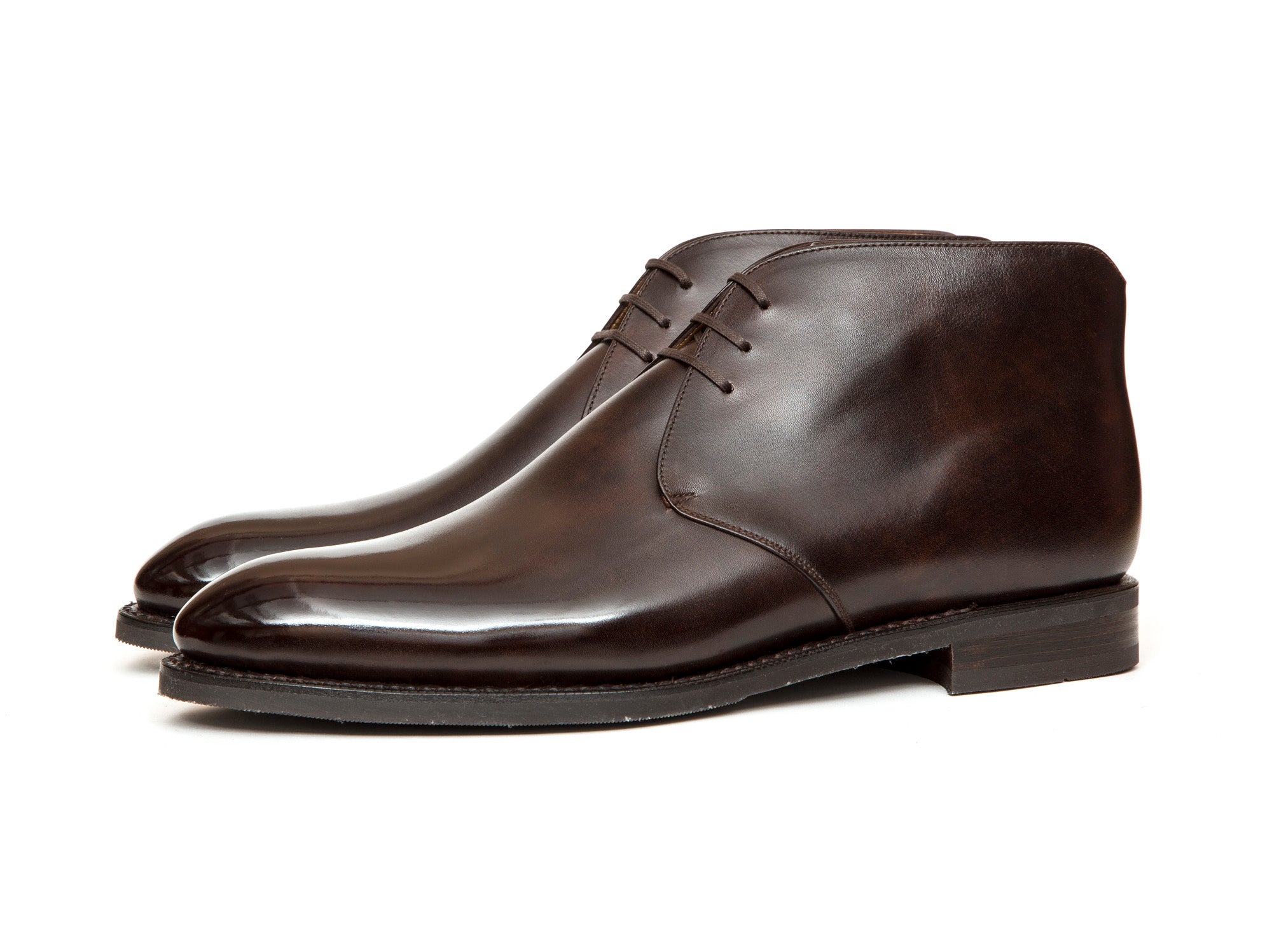 Ballard MTO Dark Brown Museum Calf NGT Last City Rubber Sole.