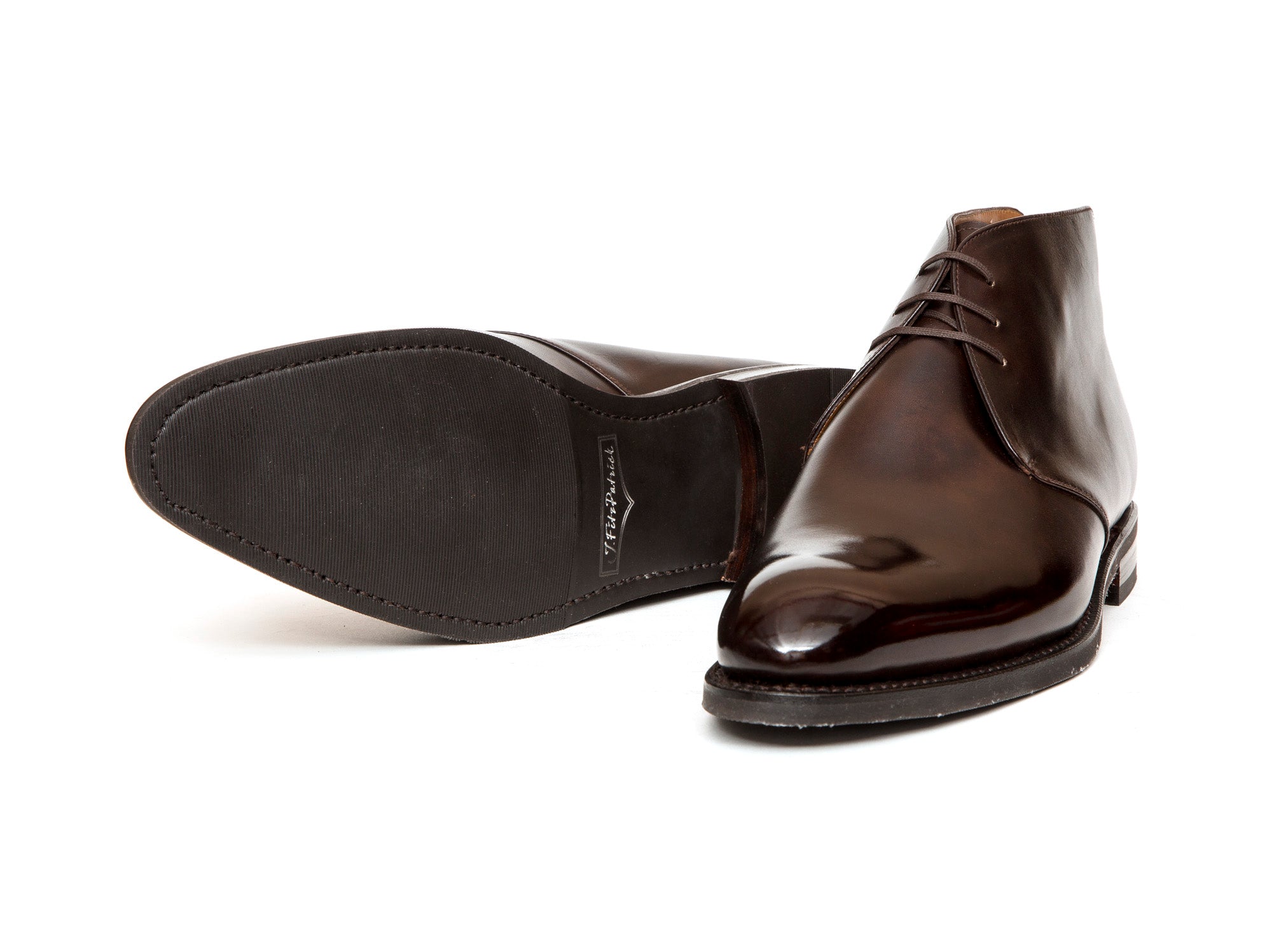 Ballard MTO Dark Brown Museum Calf NGT Last City Rubber Sole.