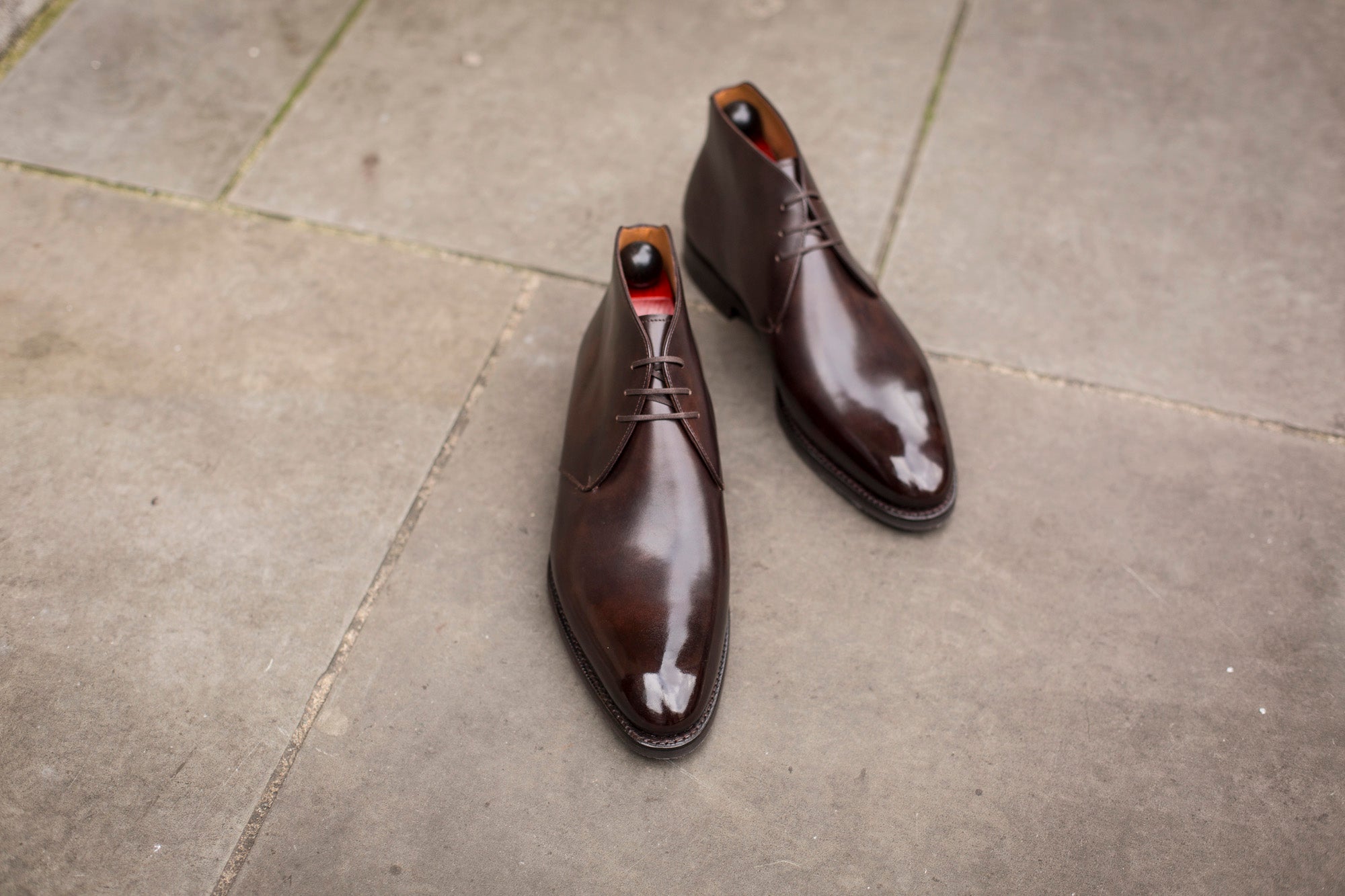 Ballard MTO Dark Brown Museum Calf NGT Last City Rubber Sole.