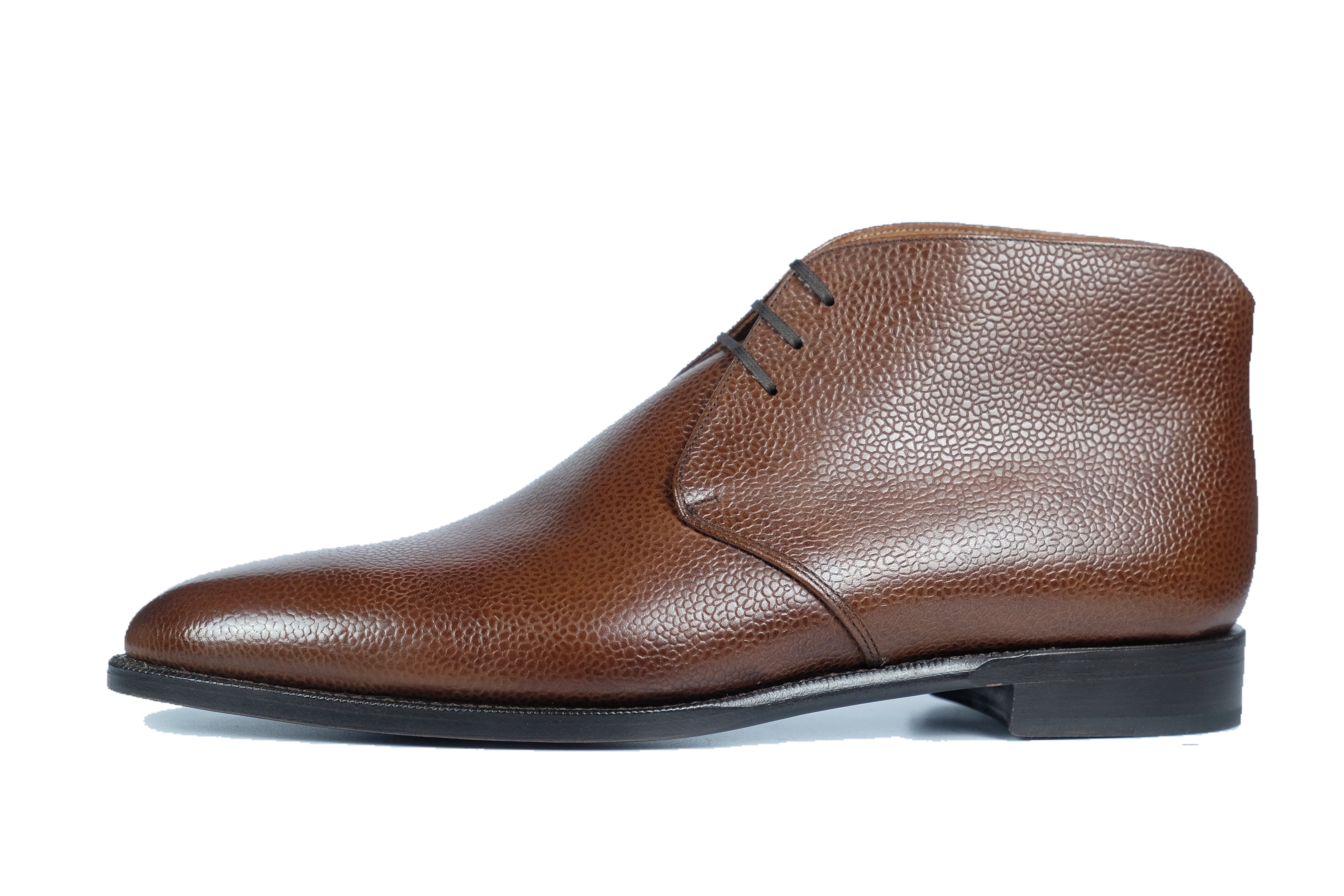 Ballard MTO Mid Brown Soft Grain TMG Last Single Leather Sole