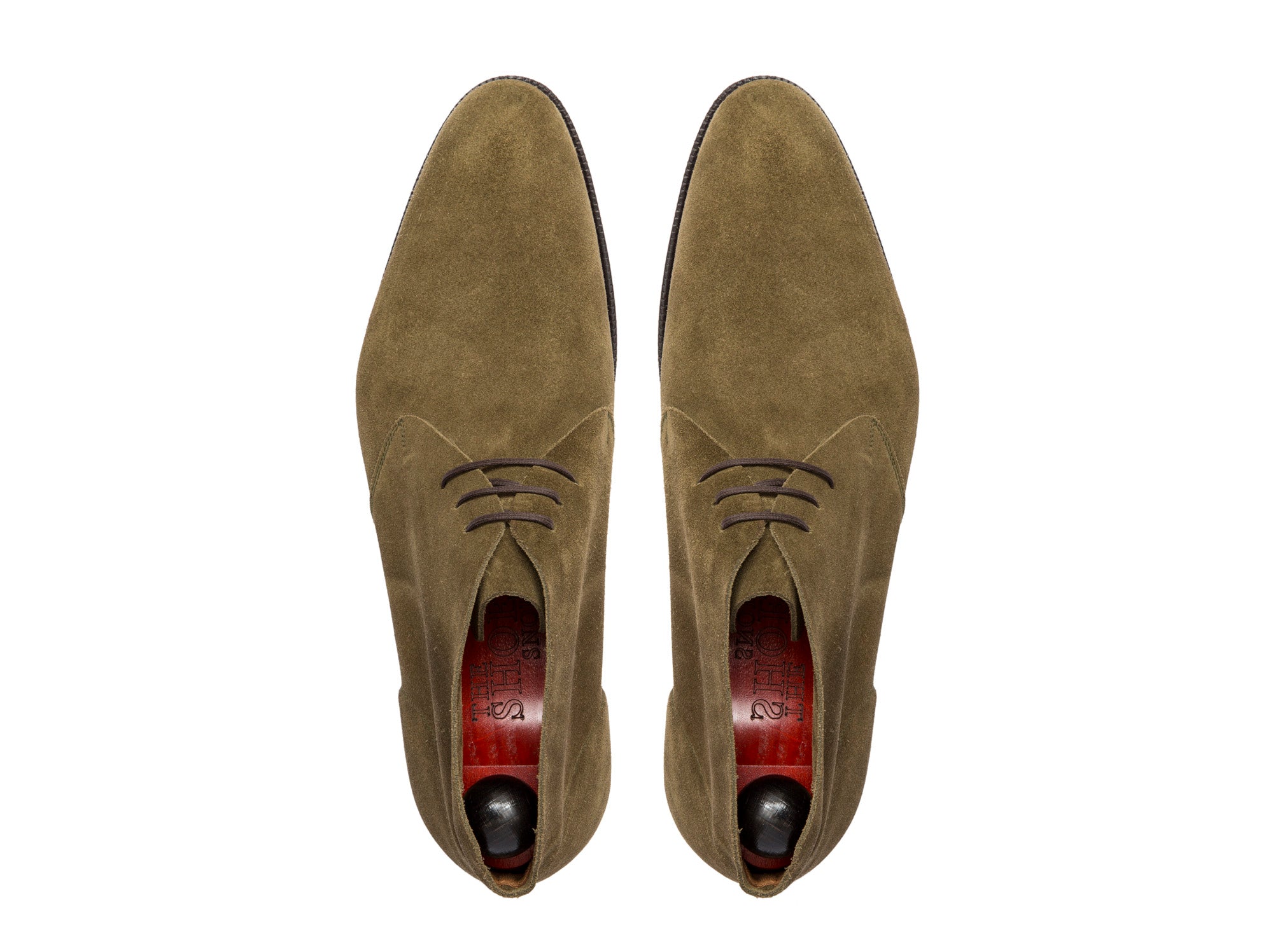 Ballard Suede Shoes - Olive Color - NGT Last - Single Leather Sole