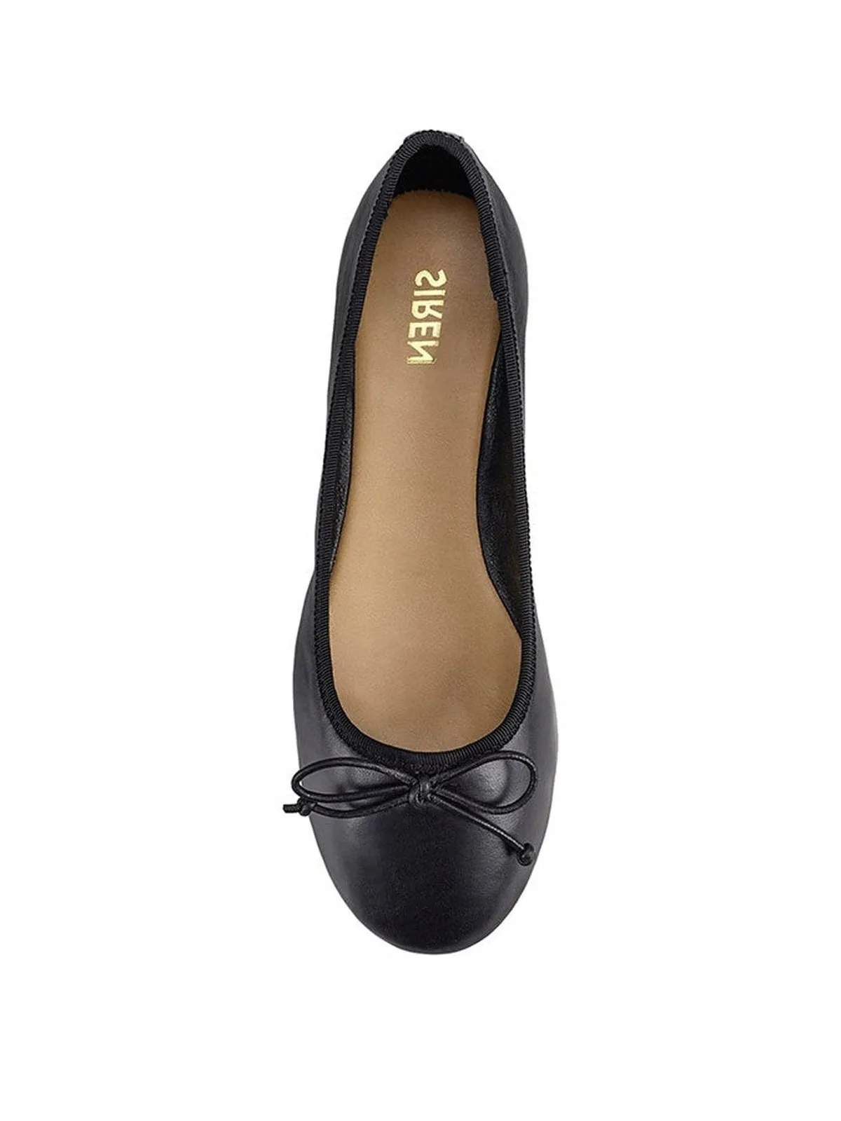 Ballet Flats - Black Leather