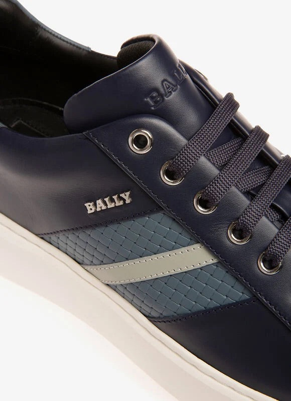 Bally Marcus Navy Leather Sneaker