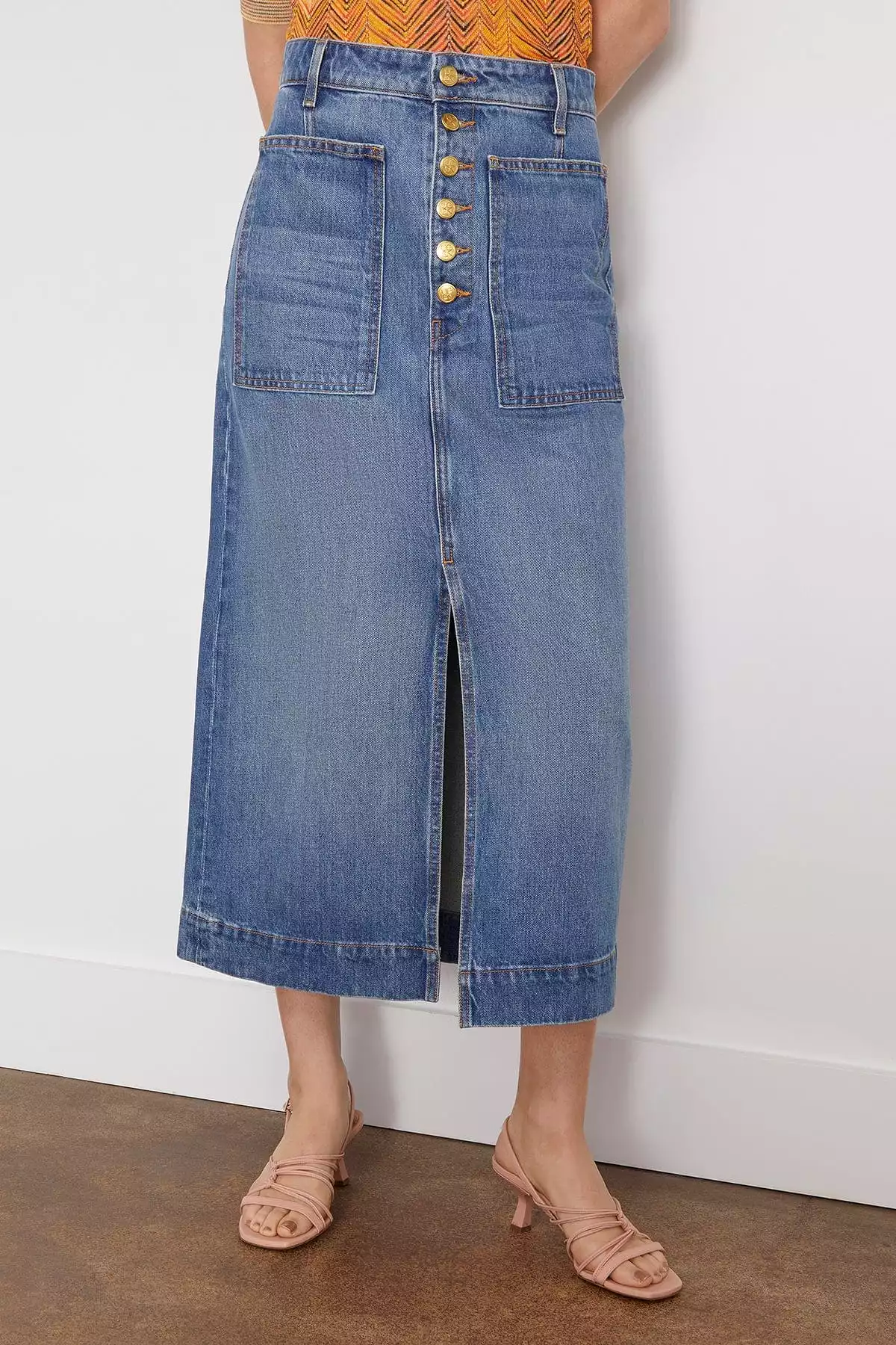 Bea Skirt - Danube Medium Indigo Wash