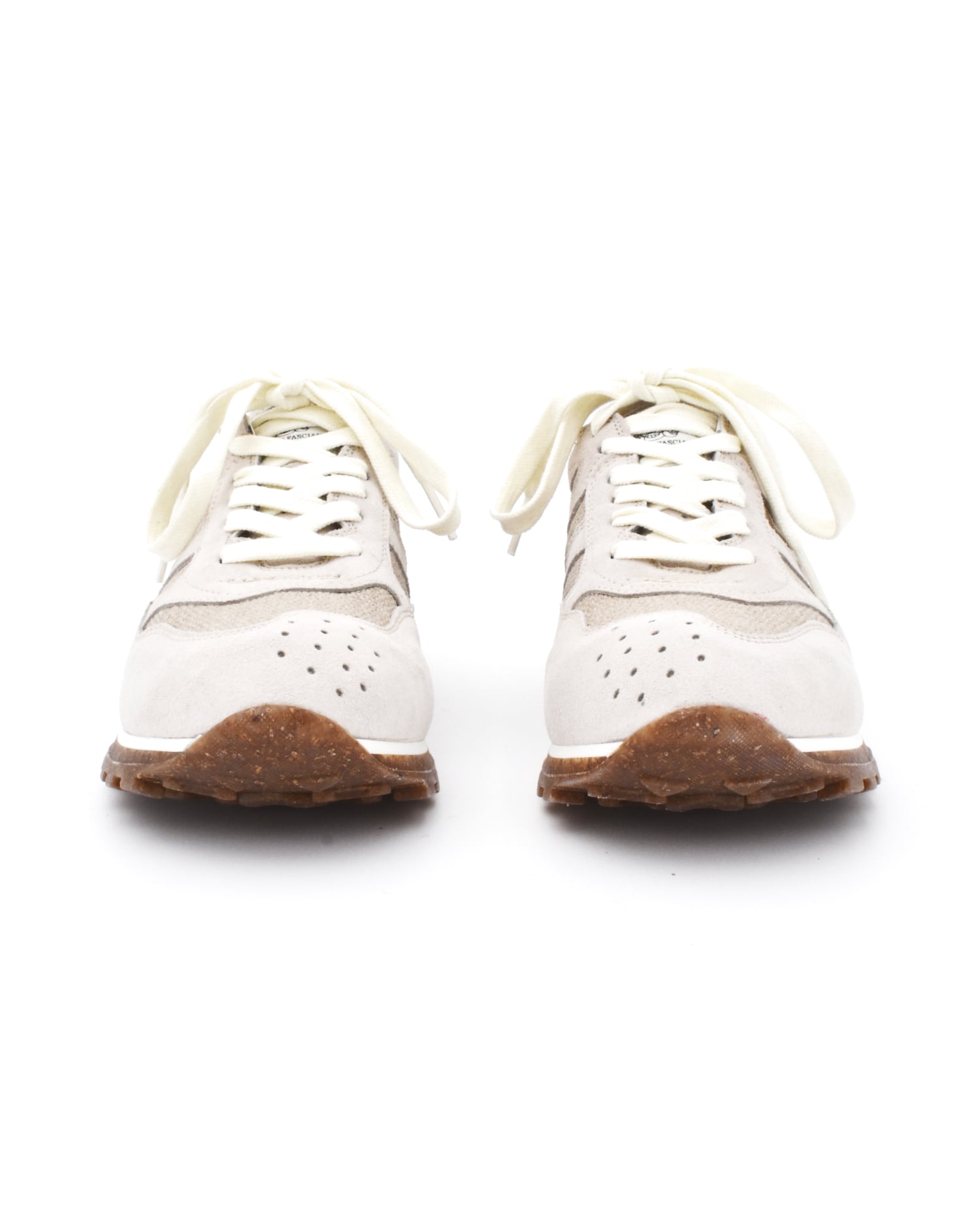 Beige Suede Canvas Sneaker