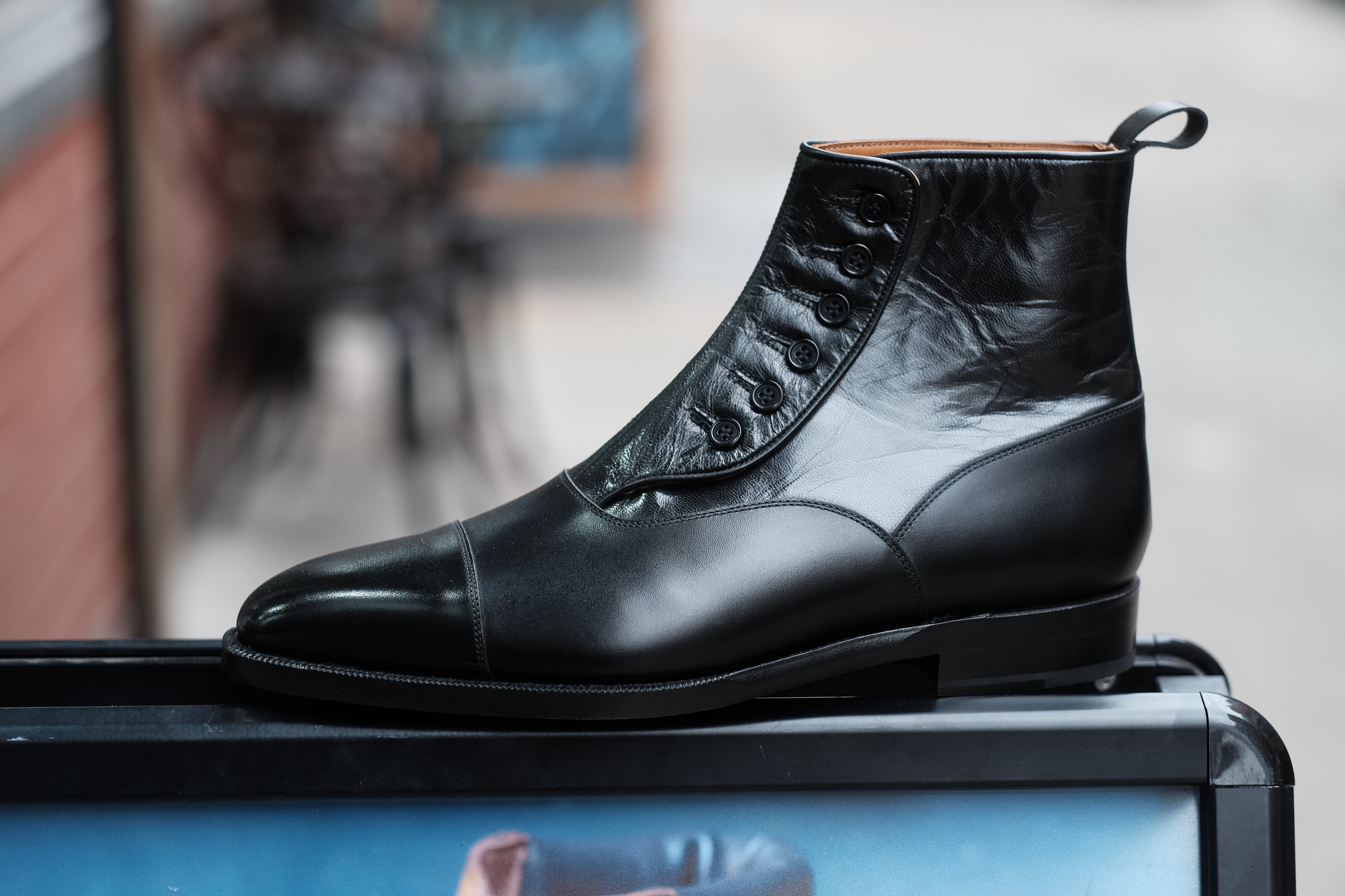 Bellevue black calf black soft calf LPB last single leather sole