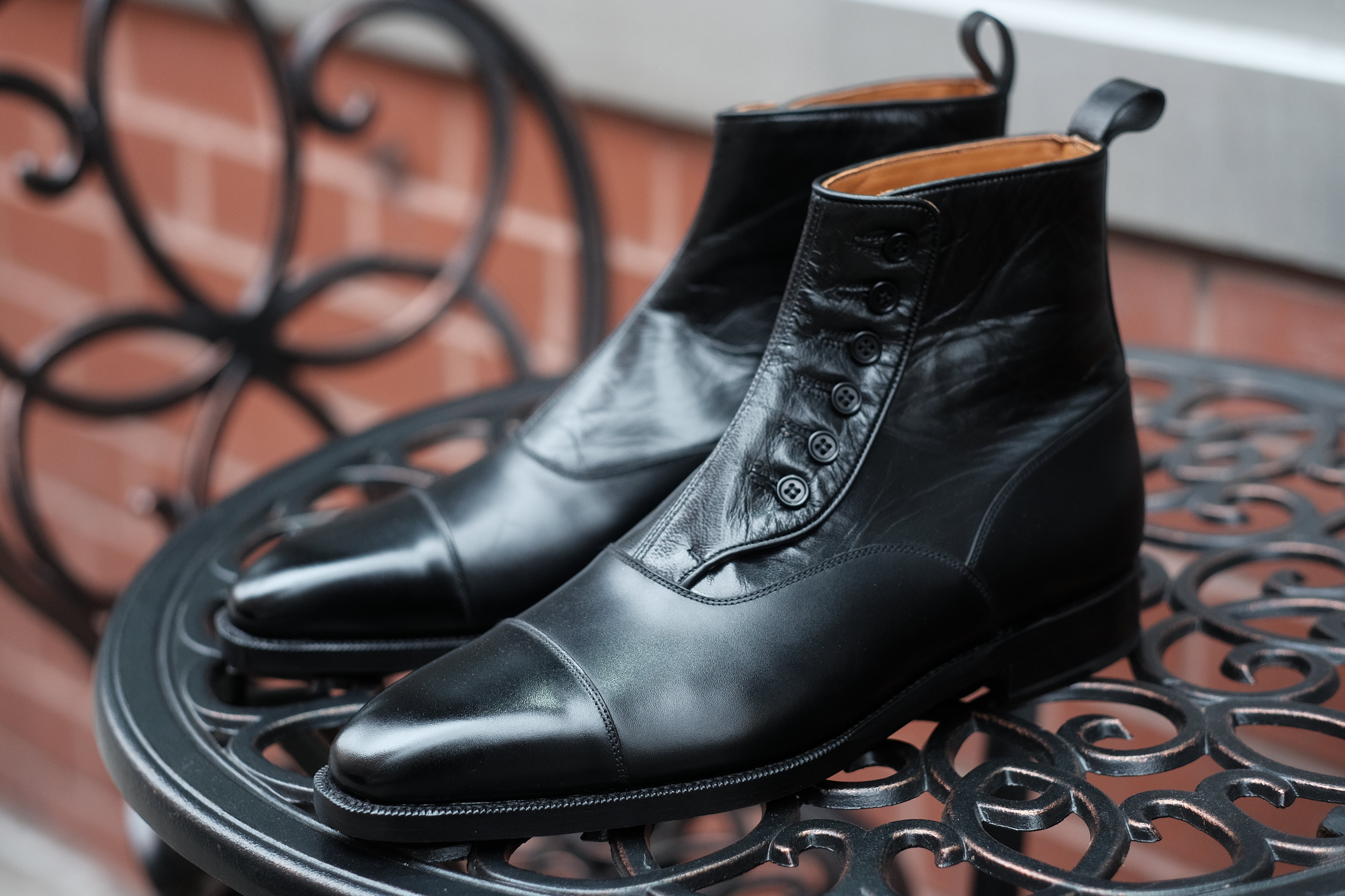 Bellevue black calf black soft calf LPB last single leather sole