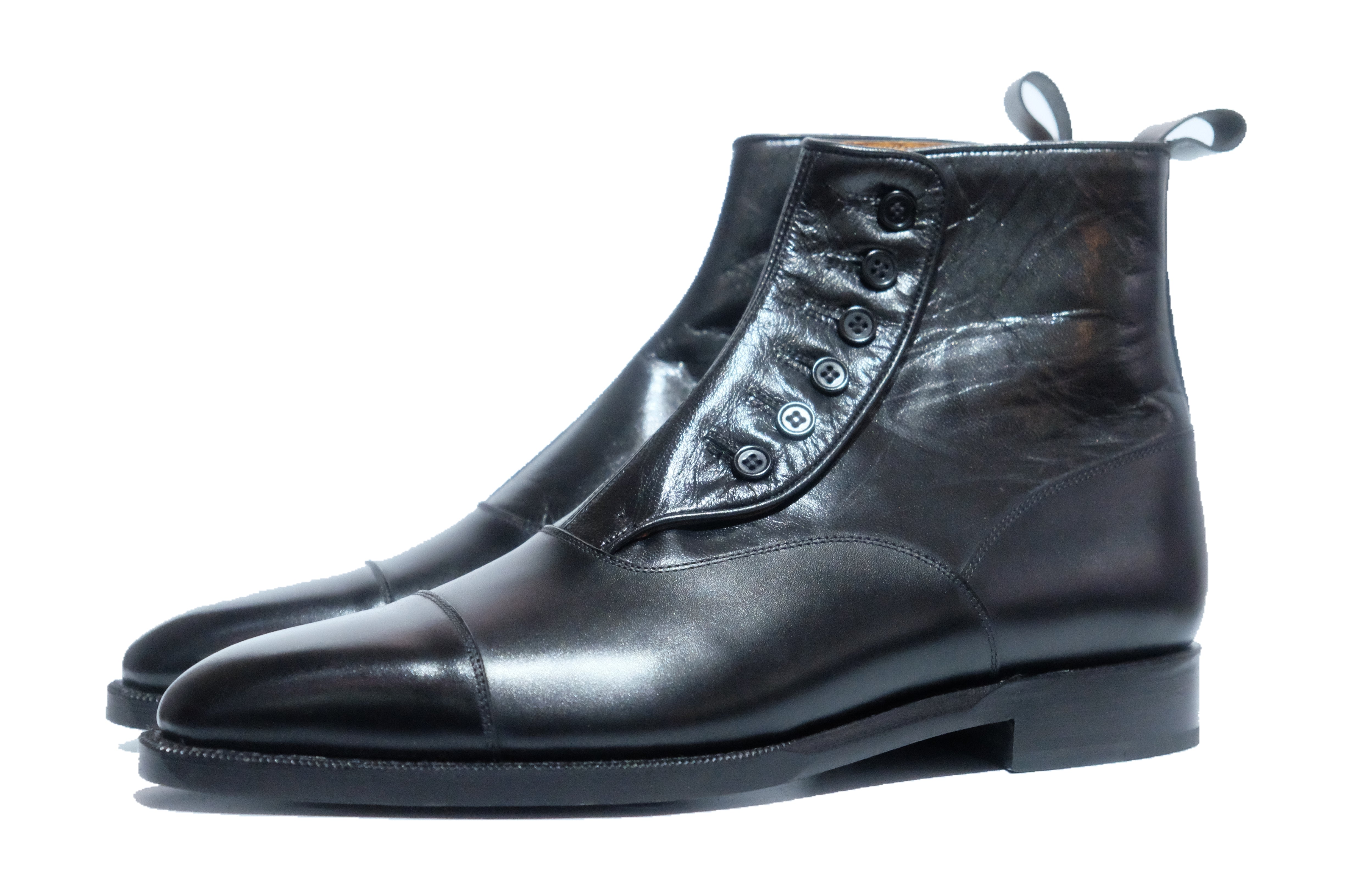 Bellevue black calf black soft calf LPB last single leather sole