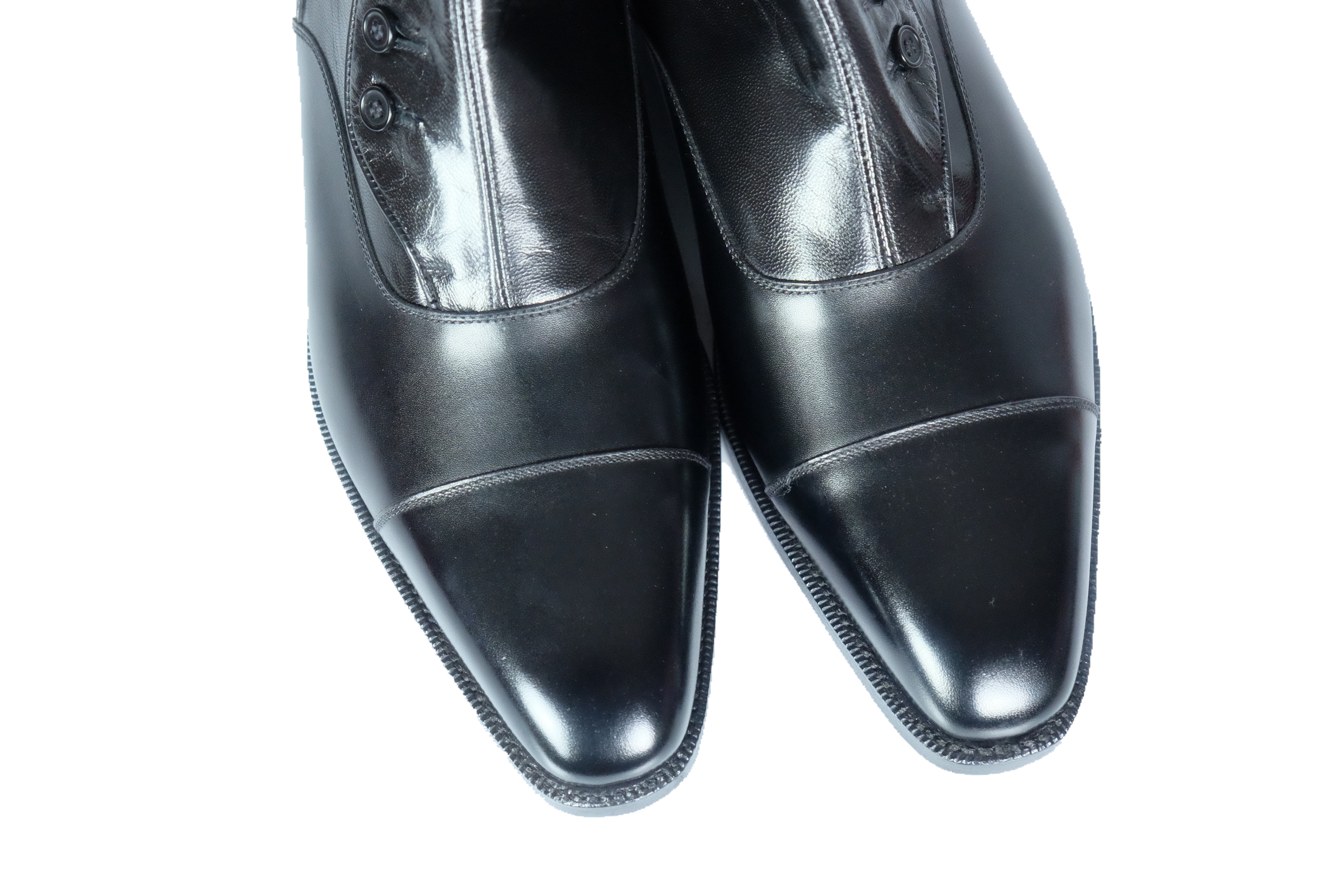 Bellevue black calf black soft calf LPB last single leather sole