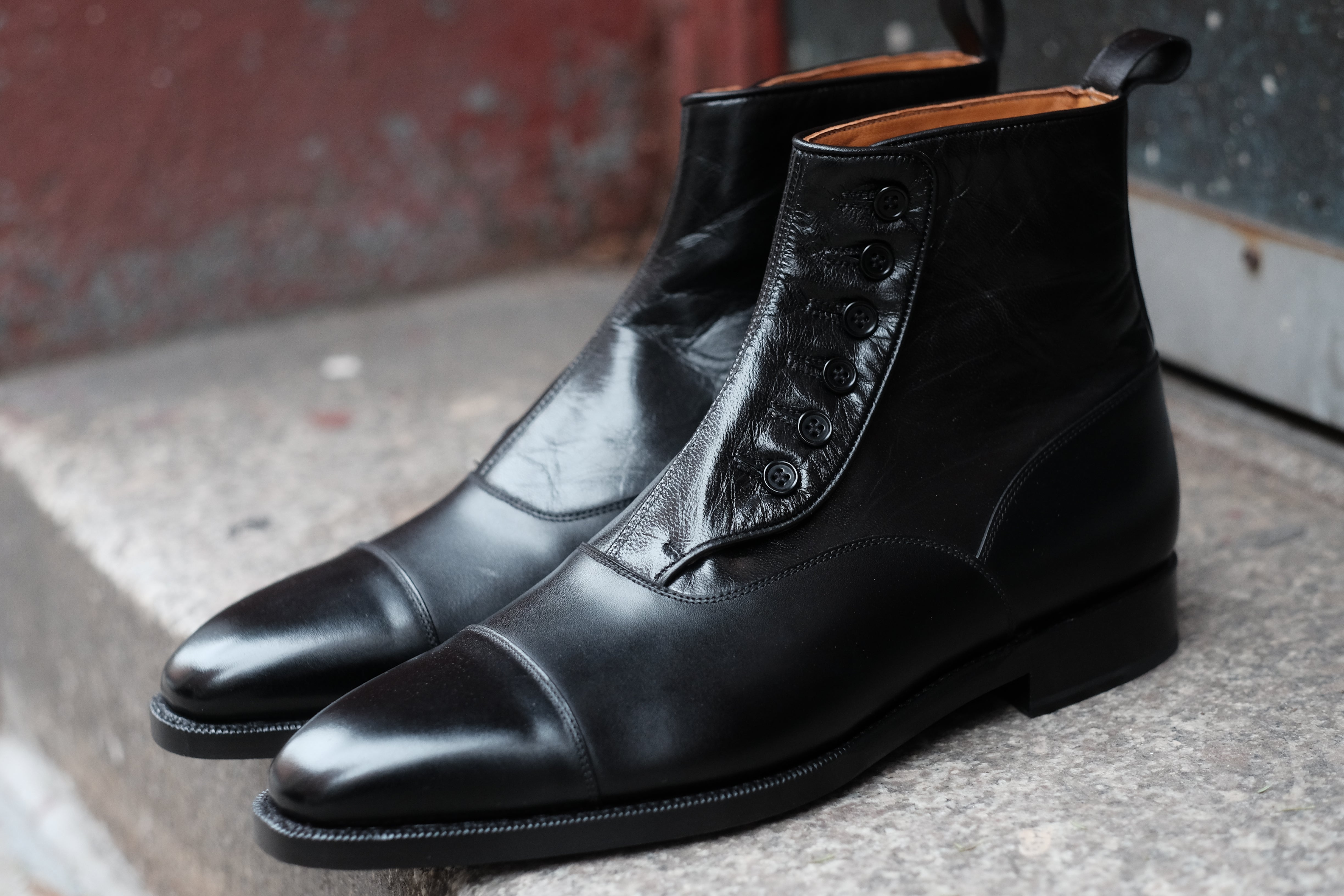 Bellevue black calf black soft calf LPB last single leather sole