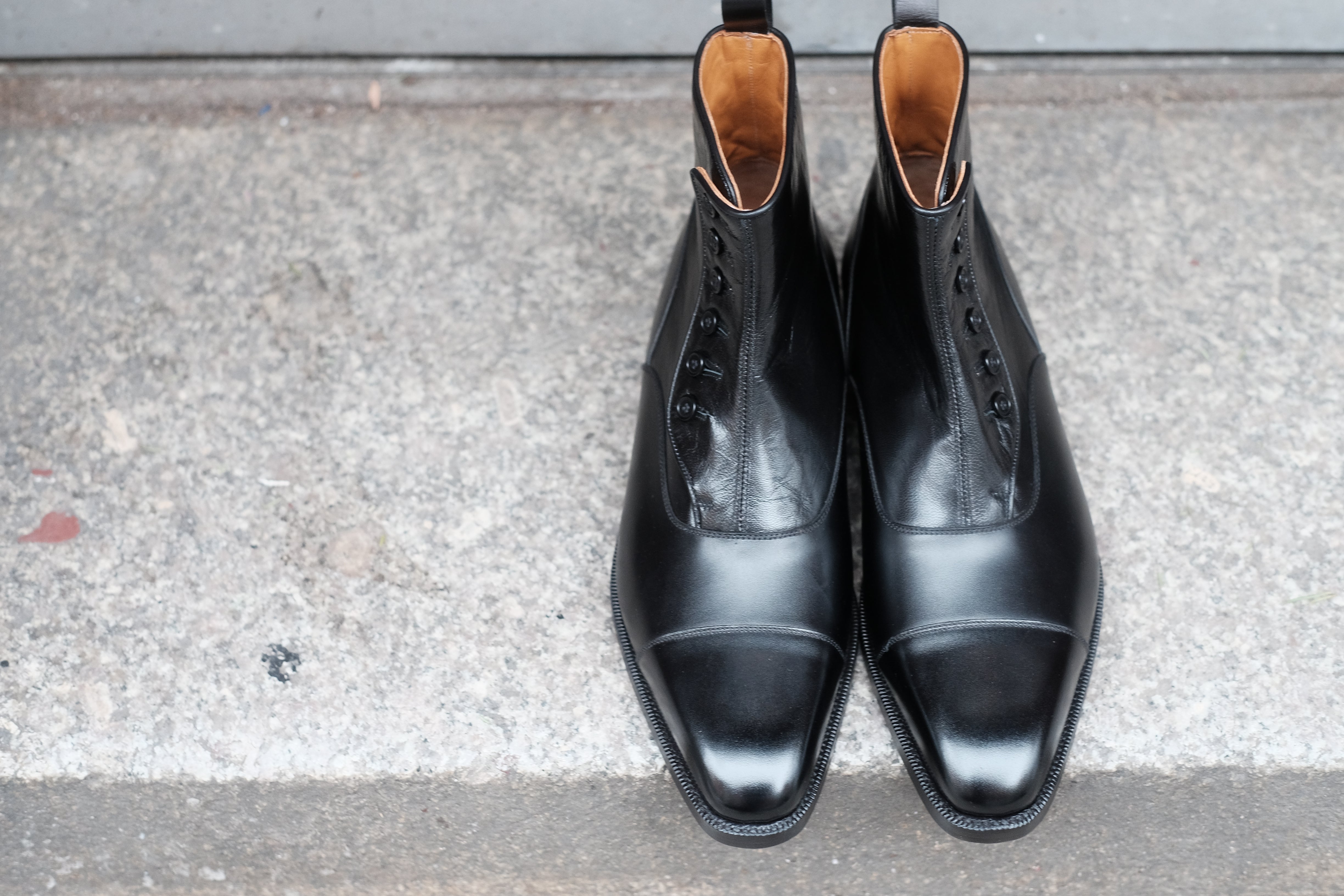 Bellevue black calf black soft calf LPB last single leather sole