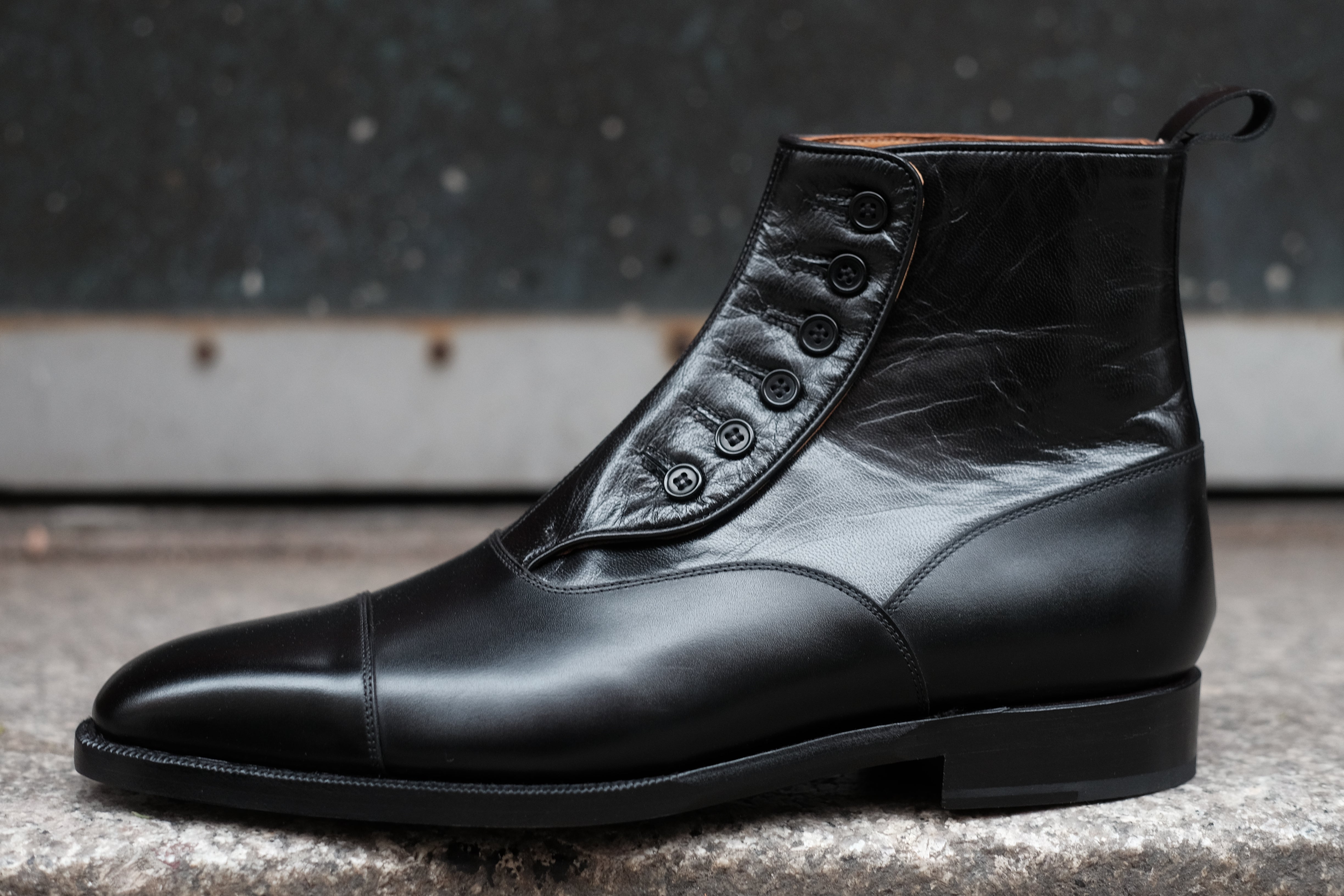 Bellevue black calf black soft calf LPB last single leather sole