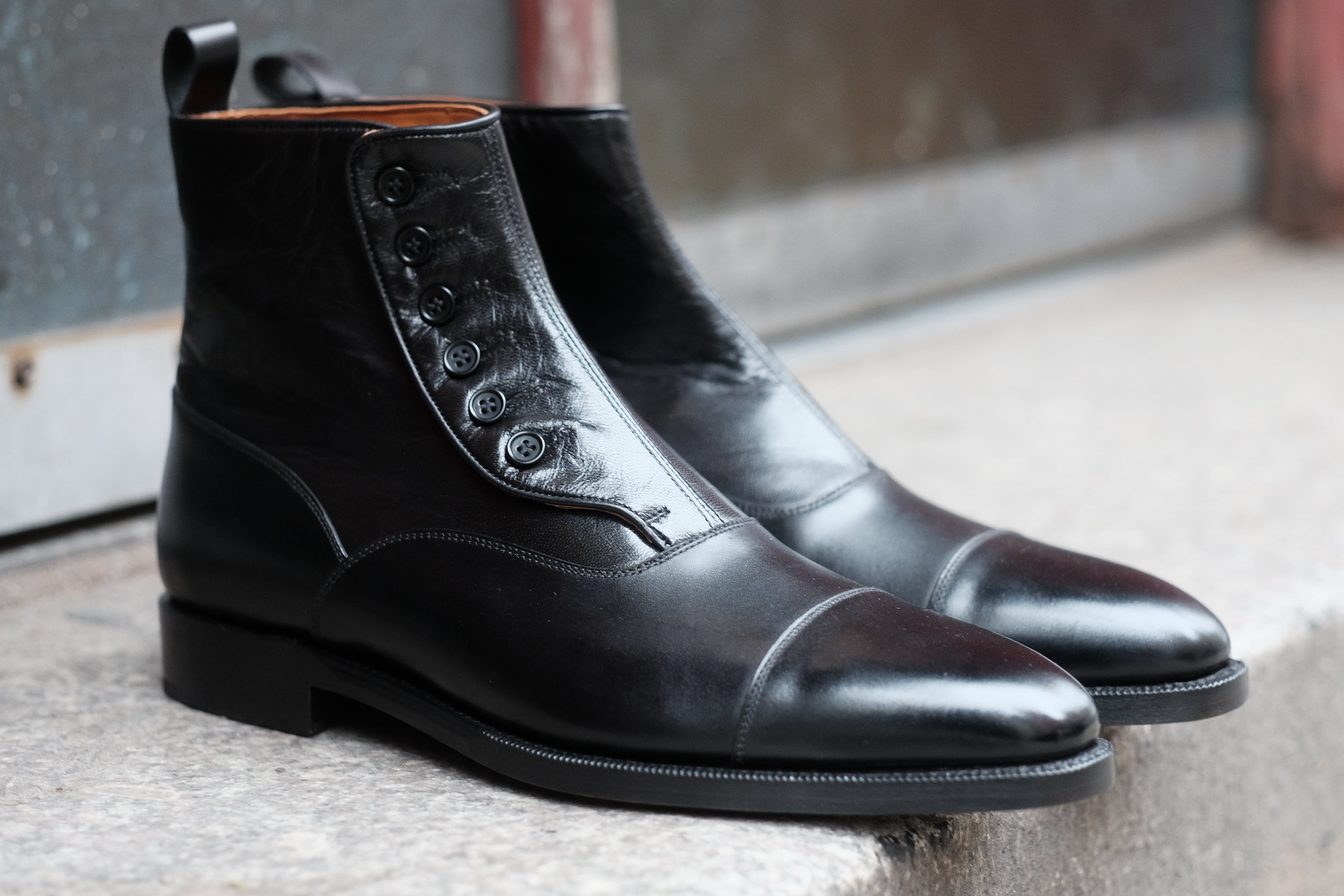 Bellevue black calf black soft calf LPB last single leather sole